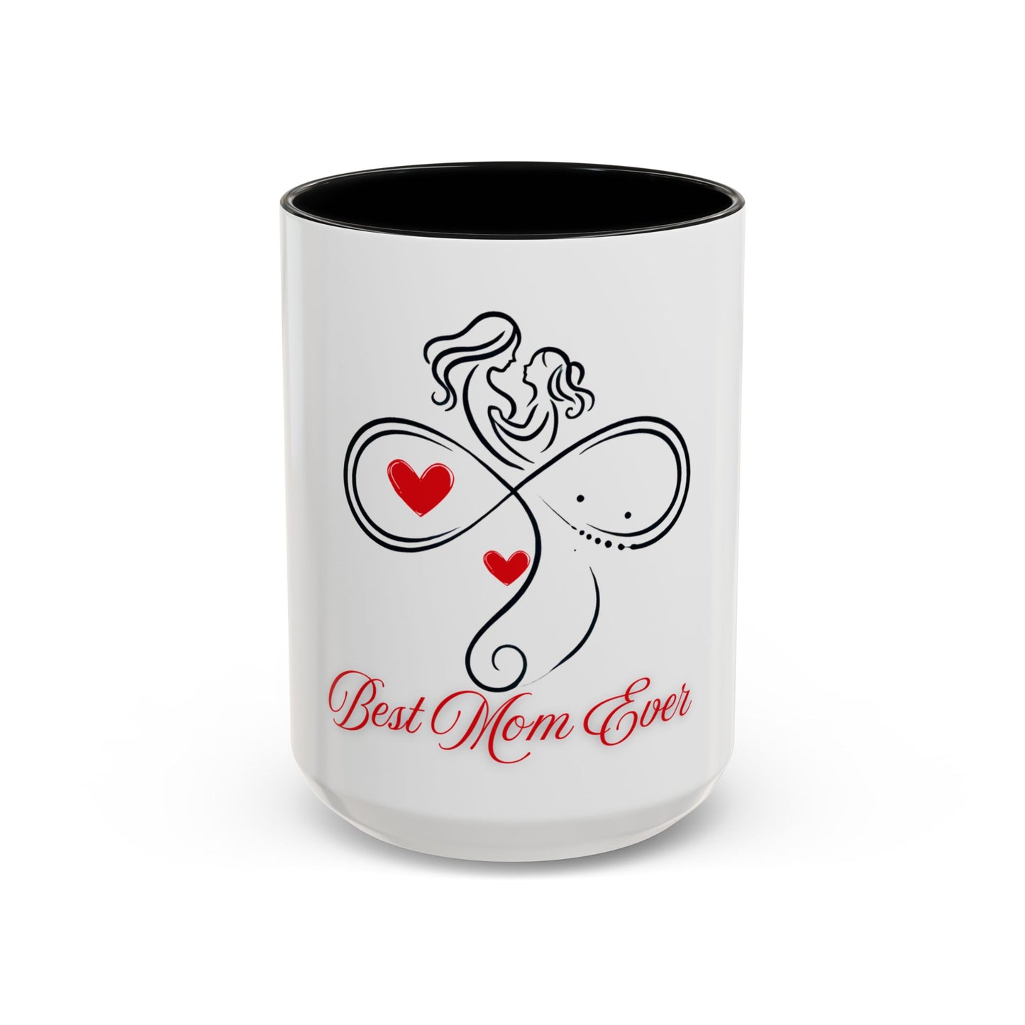 Best Mom Ever Accent Coffee Mug - Perfect Gift for Mother's Day