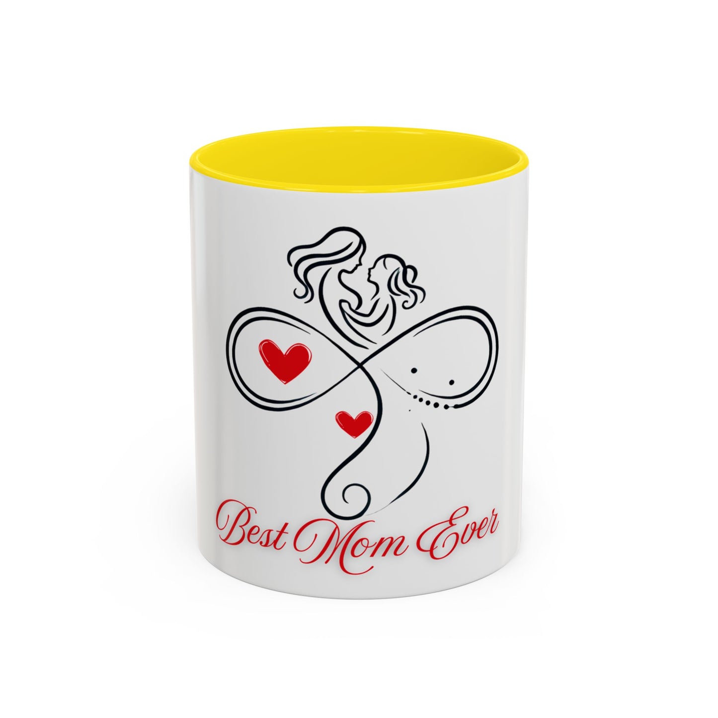 Best Mom Ever Accent Coffee Mug - Perfect Gift for Mother's Day