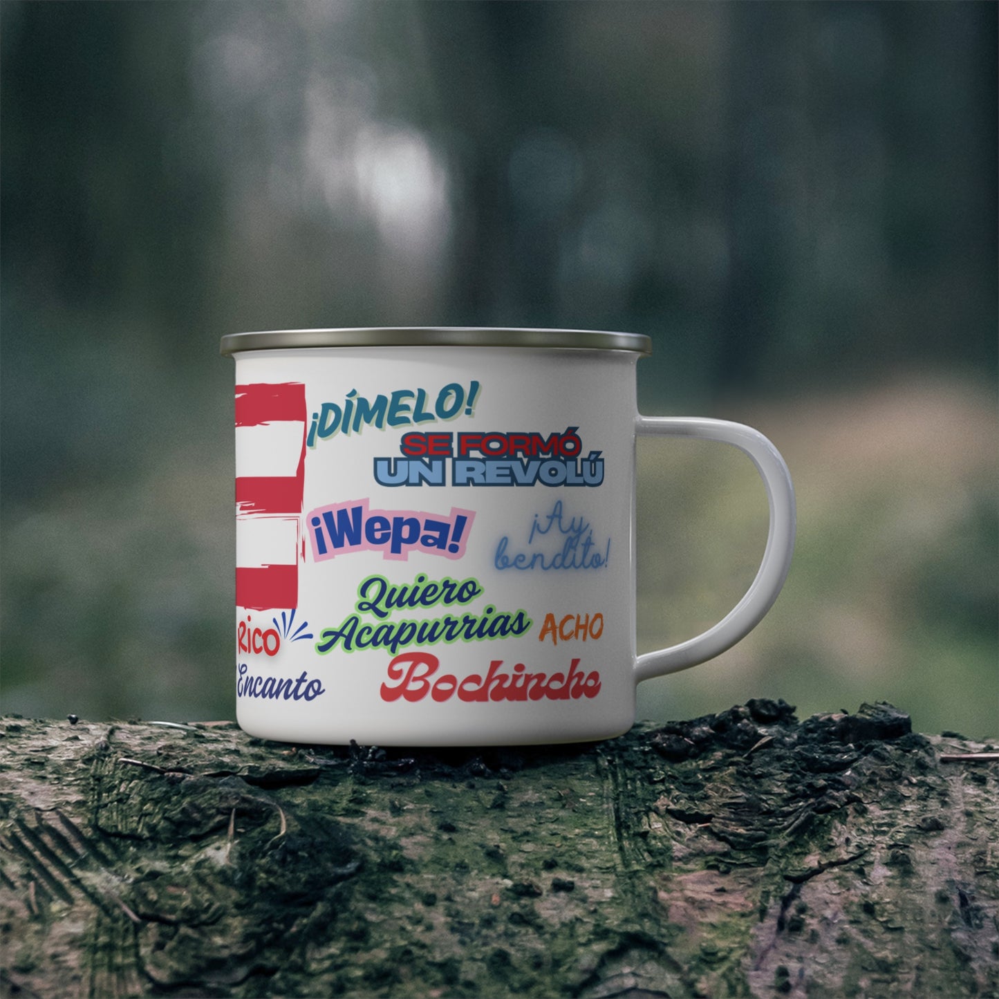 Puerto Rico- Enamel Camping Mug