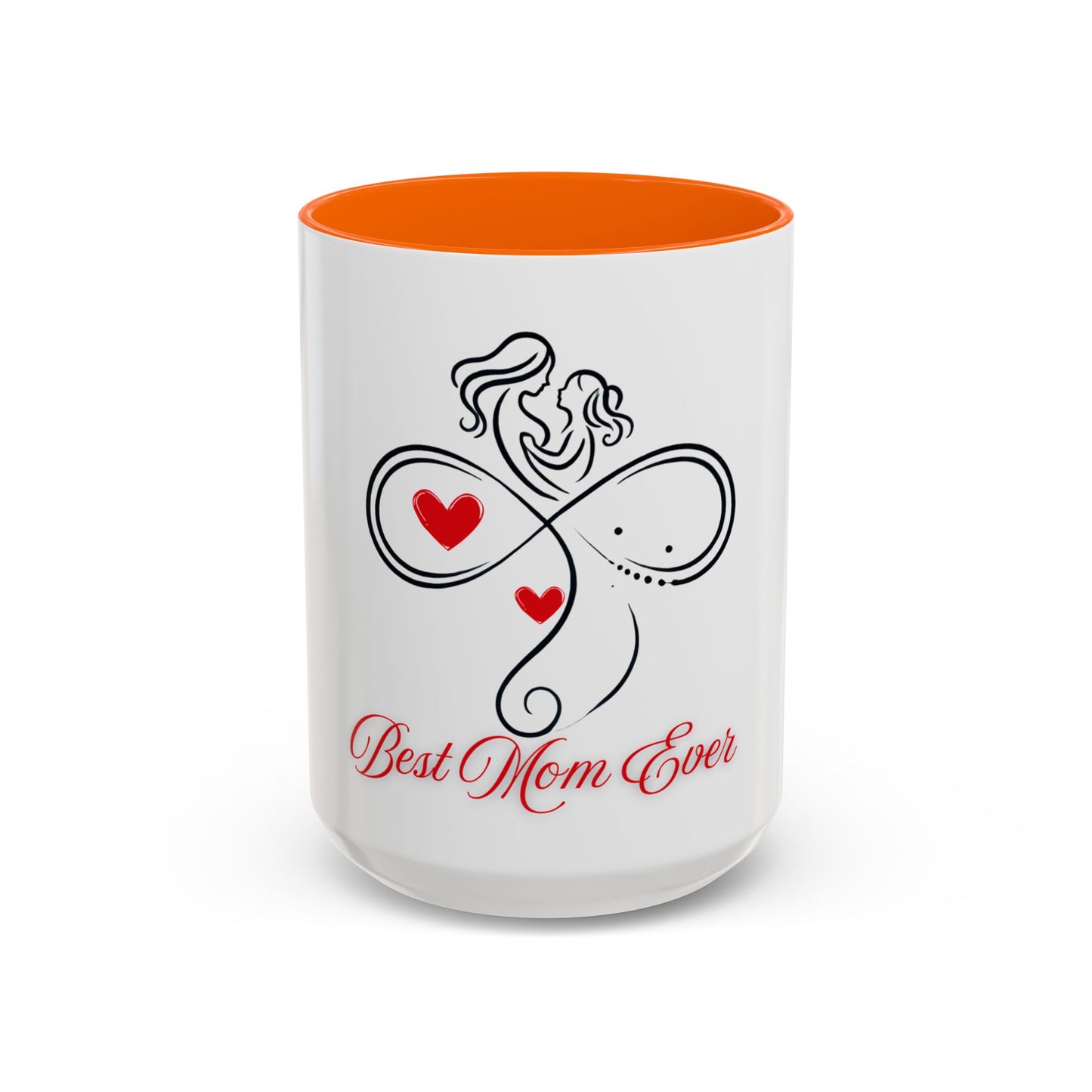 Best Mom Ever Accent Coffee Mug - Perfect Gift for Mother's Day