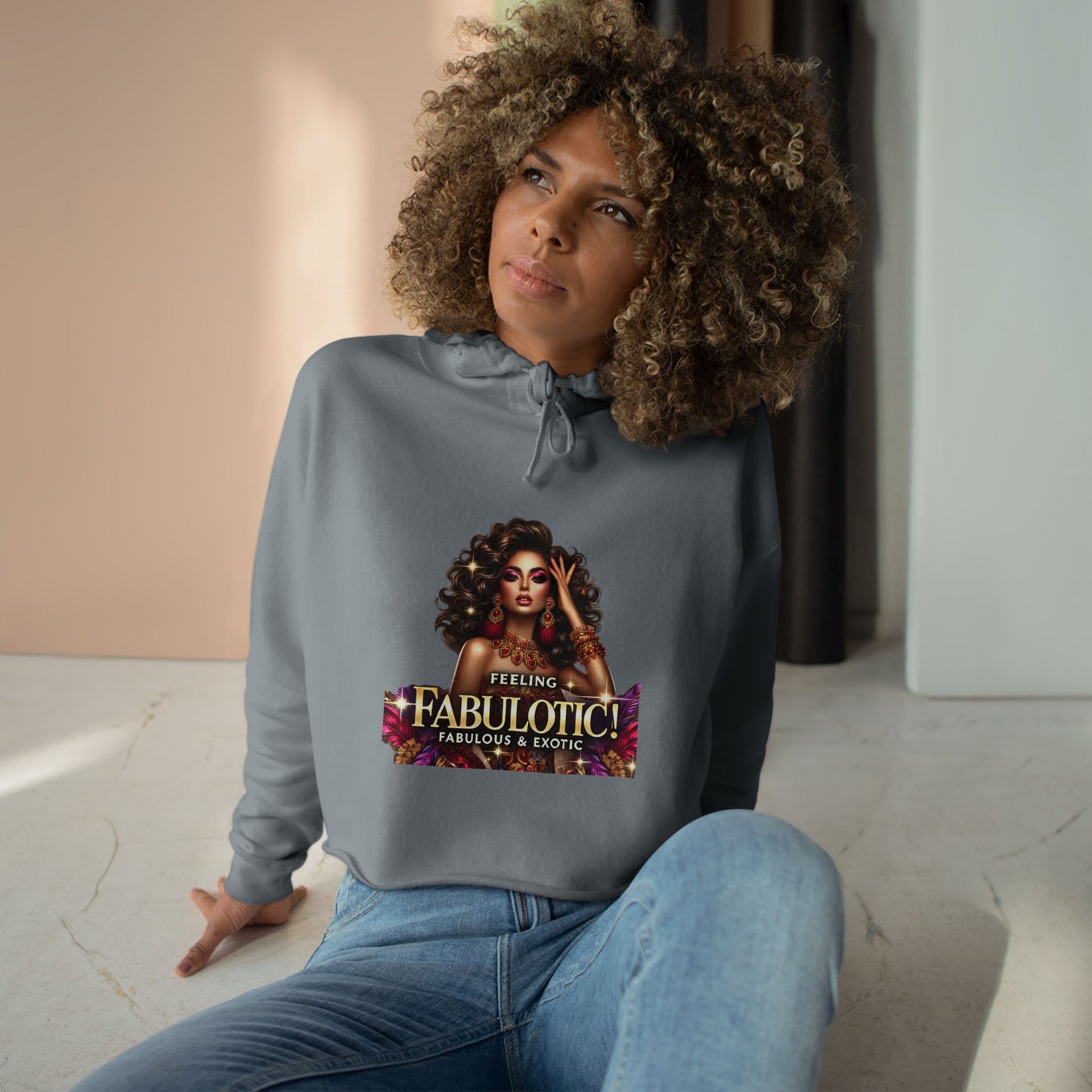 FEELING FABULOTIC - Crop Hoodie