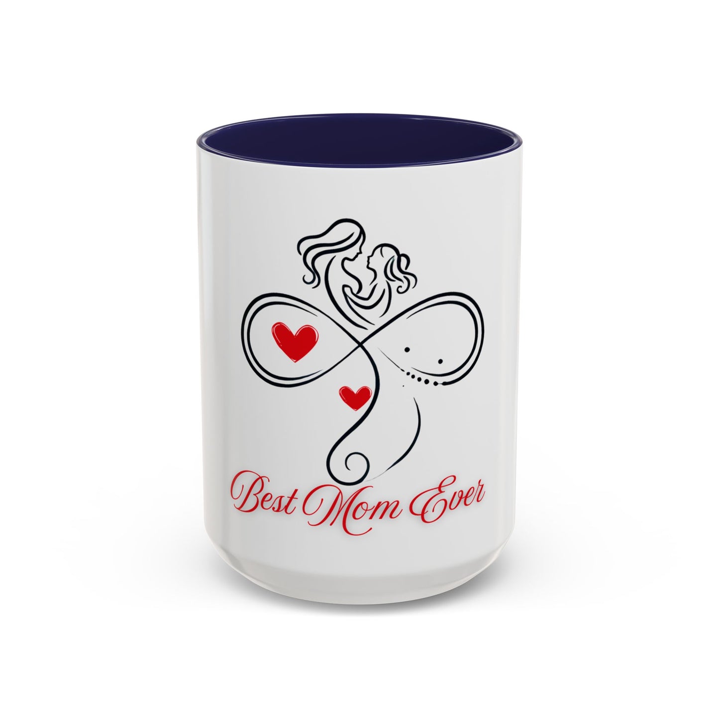 Best Mom Ever Accent Coffee Mug - Perfect Gift for Mother's Day