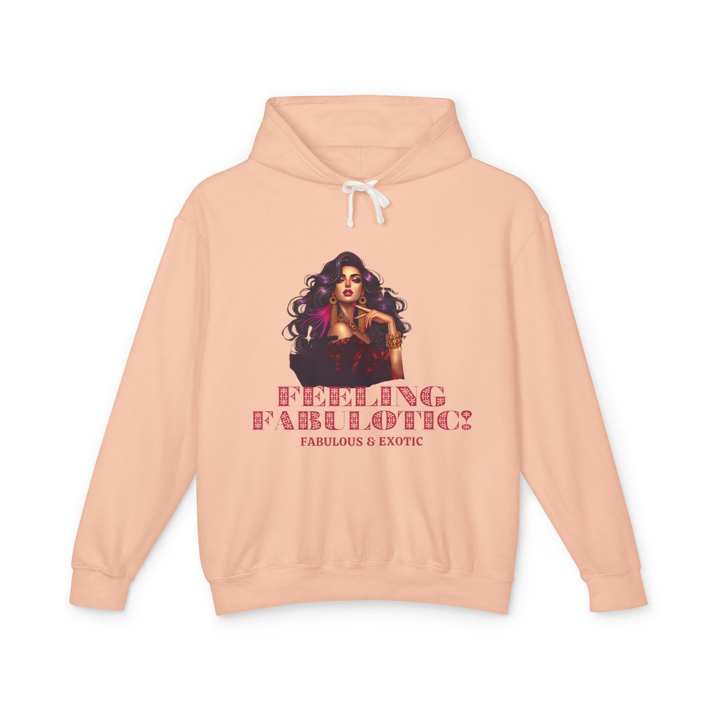 FEELING FABULOTIC 1- Unisex Lightweight Hooded Sweatshirt