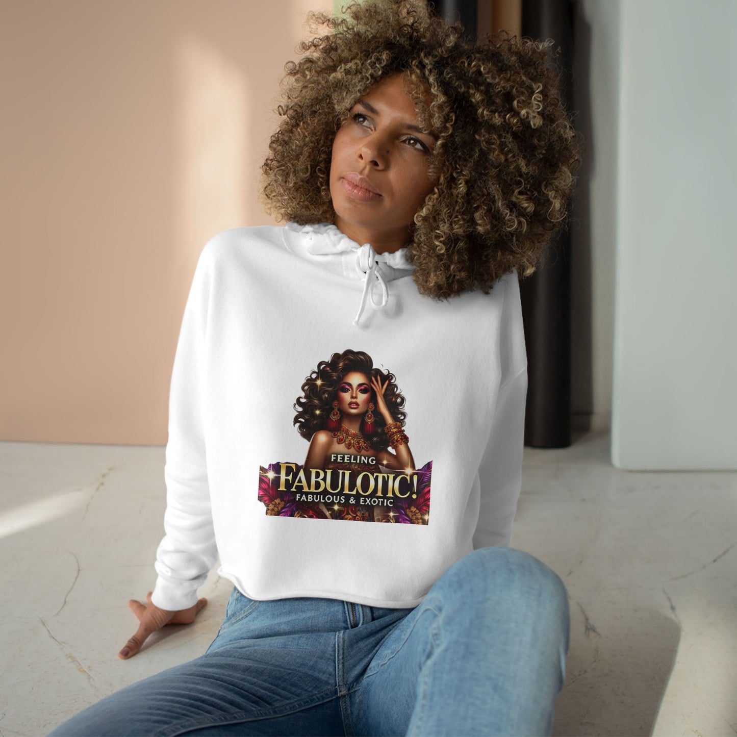 FEELING FABULOTIC - Crop Hoodie