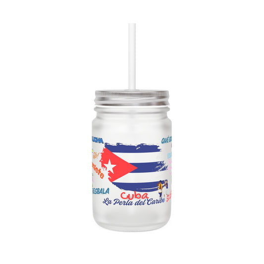 Cuba La Perla del Caribe - Mason Jar