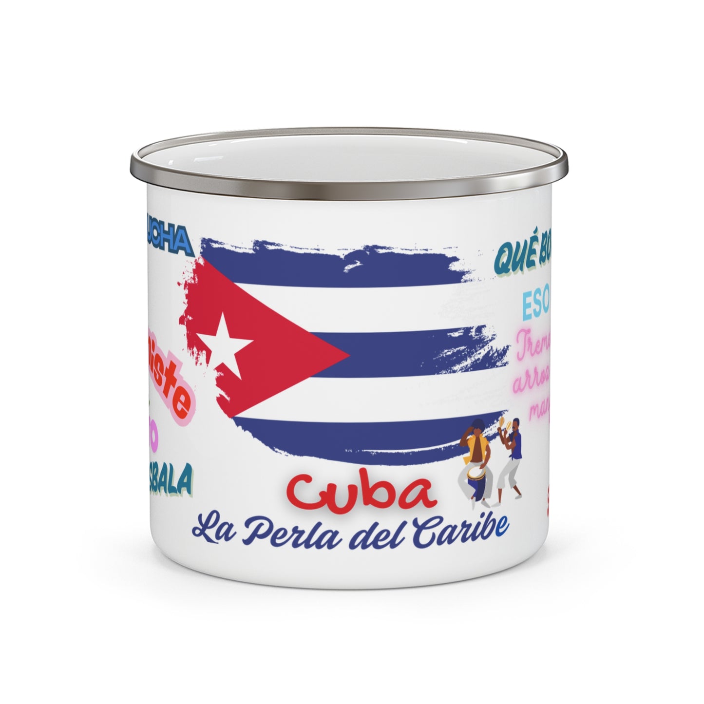 Cuba La Perla del Caribe - Enamel Camping Mug