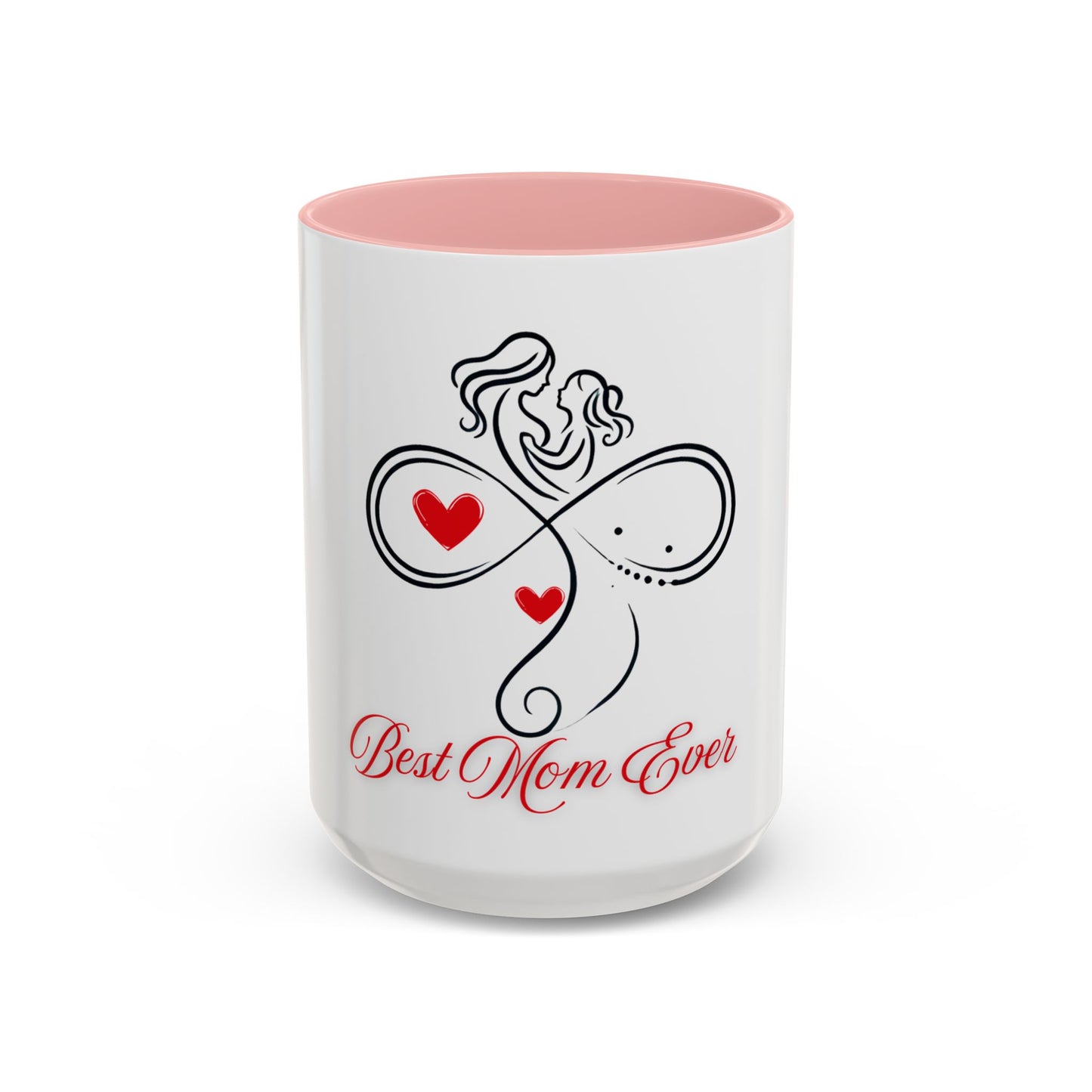 Best Mom Ever Accent Coffee Mug - Perfect Gift for Mother's Day