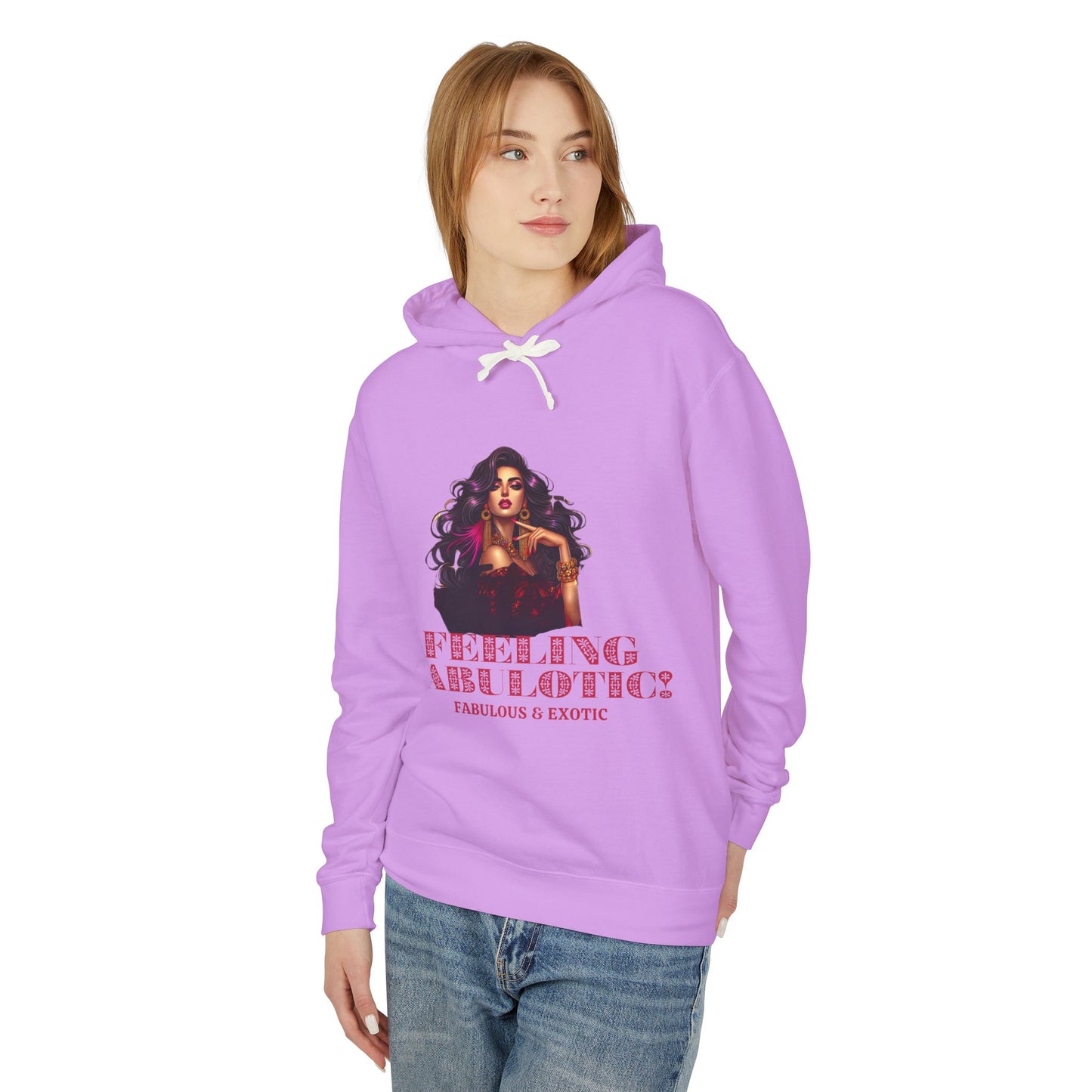 FEELING FABULOTIC 1- Unisex Lightweight Hooded Sweatshirt