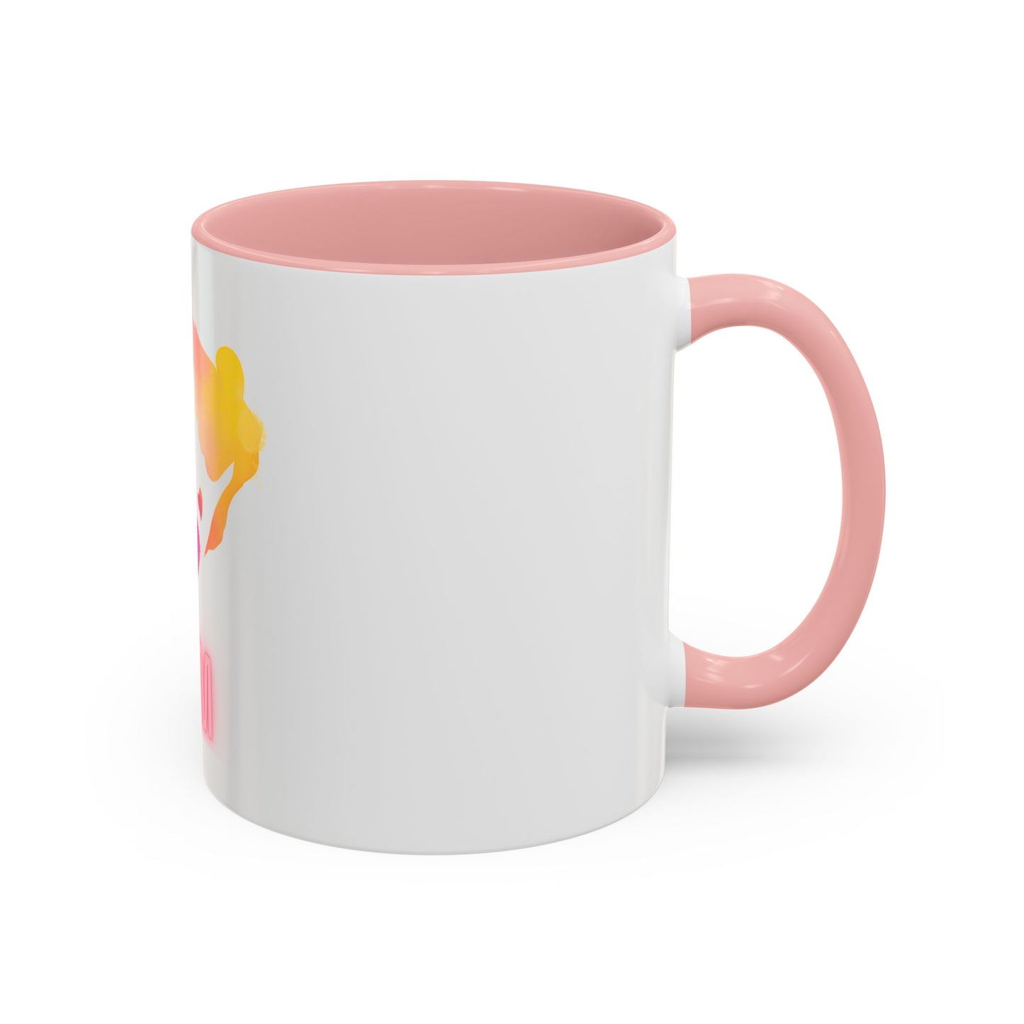 I Love you MOM Accent Coffee Mug - Perfect Gift for Mother's Day