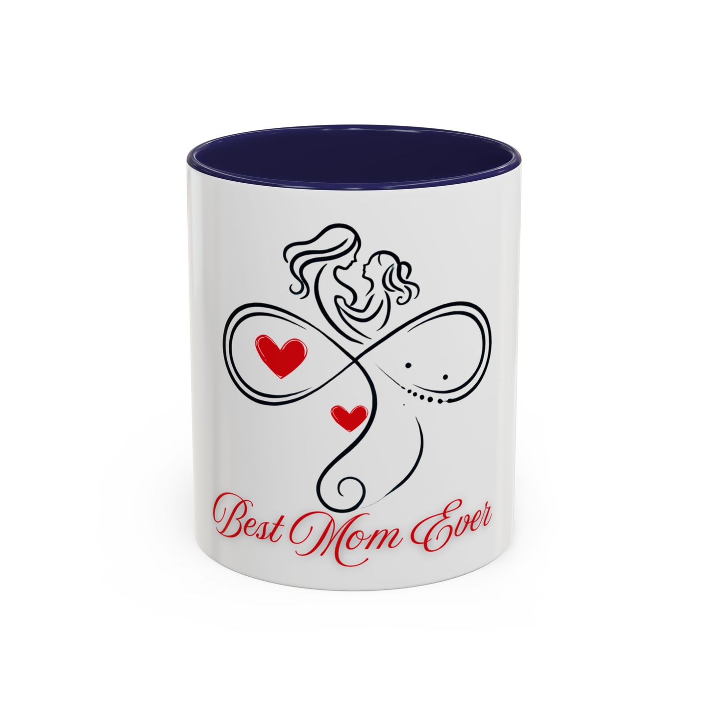 Best Mom Ever Accent Coffee Mug - Perfect Gift for Mother's Day