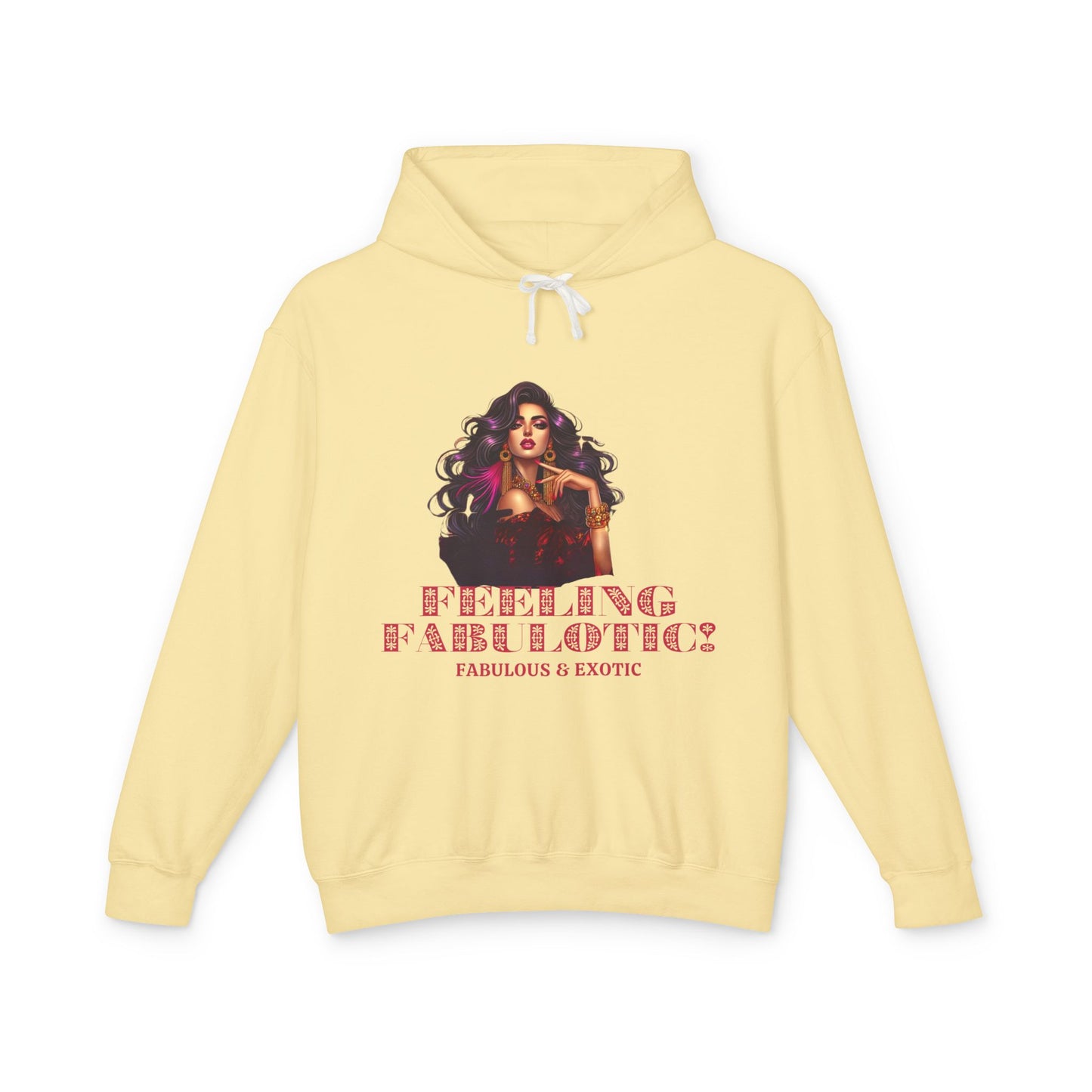 FEELING FABULOTIC 1- Unisex Lightweight Hooded Sweatshirt