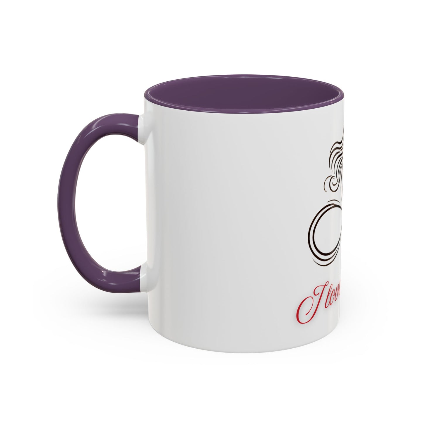 I Love You Mom Accent Coffee Mug - Perfect Gift for Mother's Day