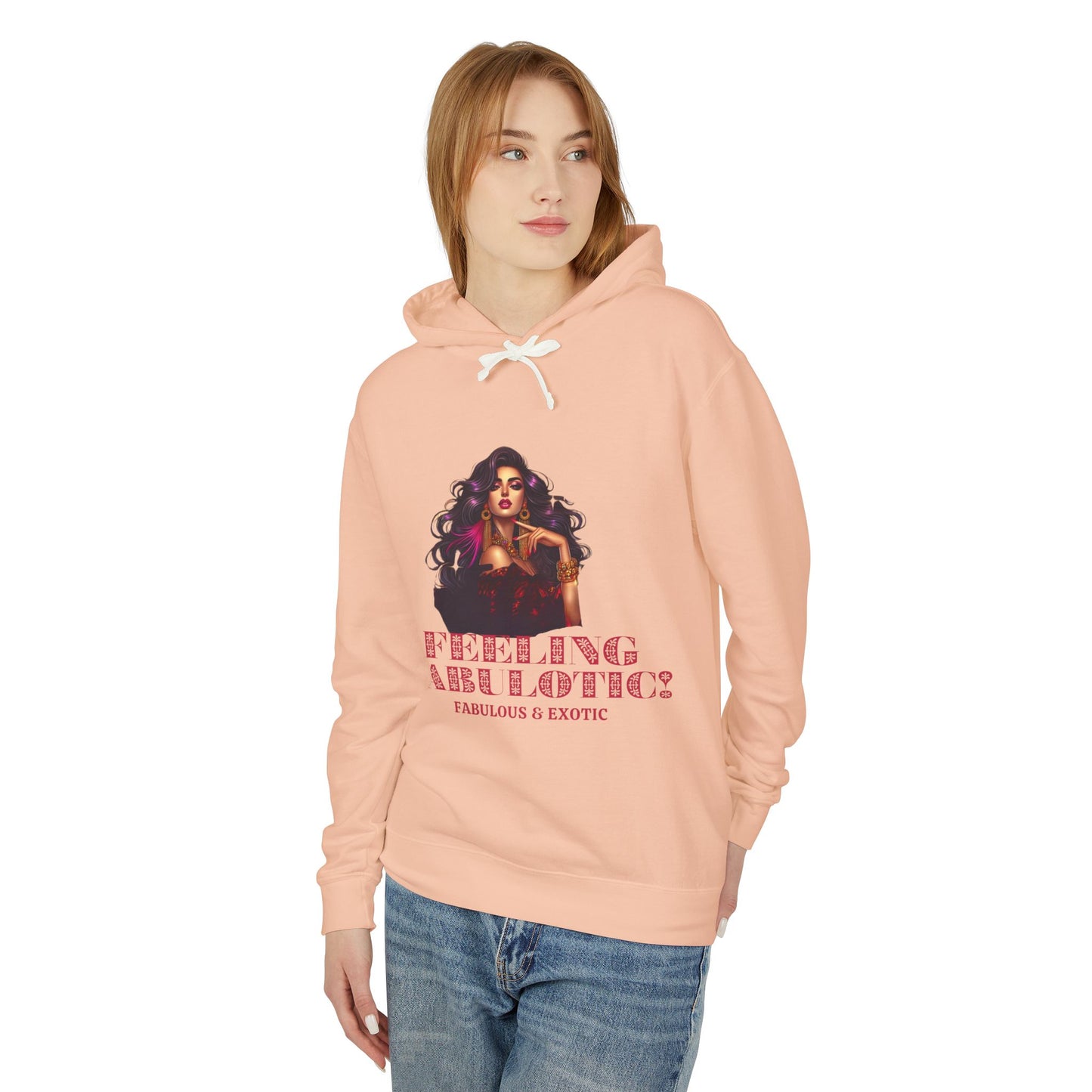 FEELING FABULOTIC 1- Unisex Lightweight Hooded Sweatshirt