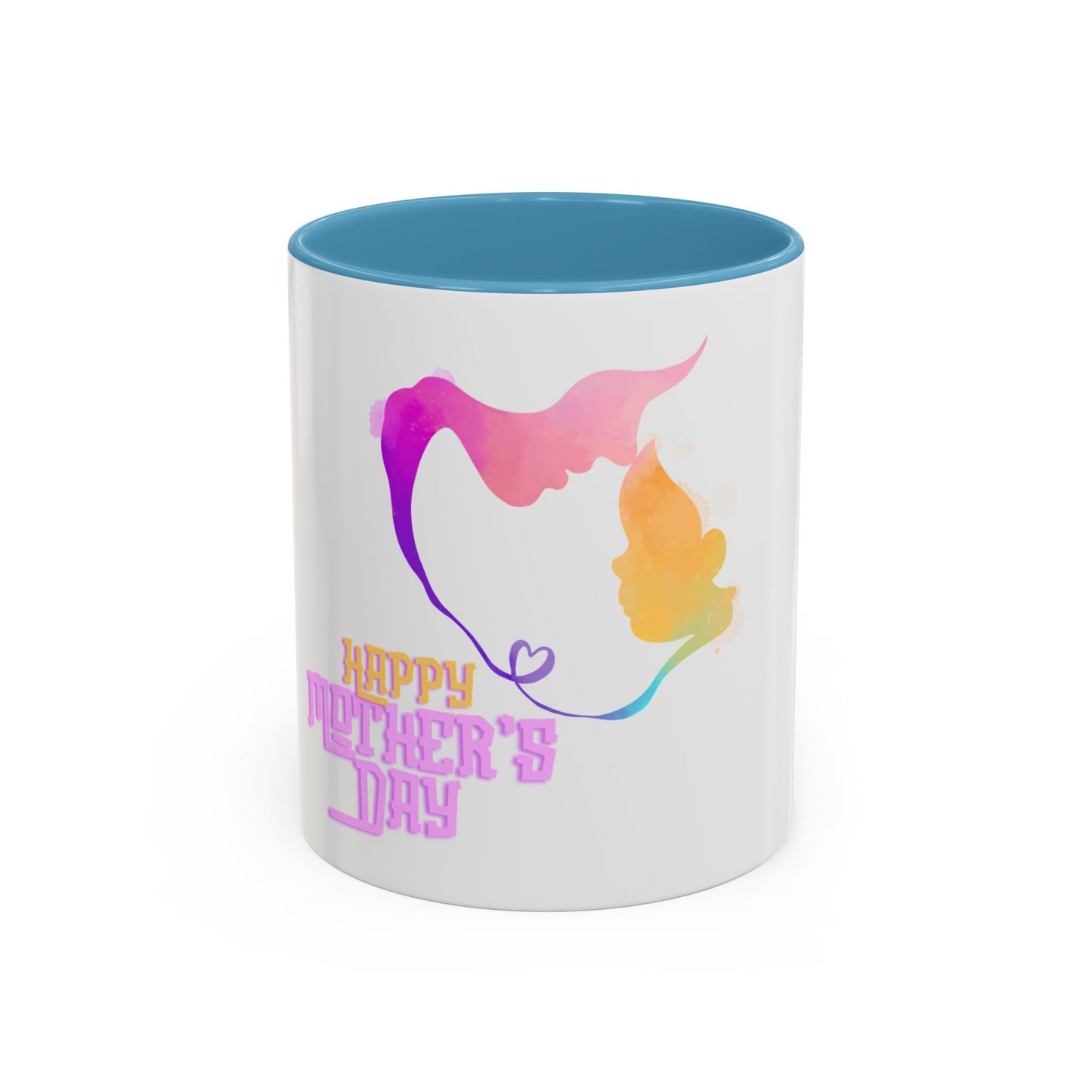 Happy Mother's Day Accent Coffee Mug - Perfect Gift for Mother's Day