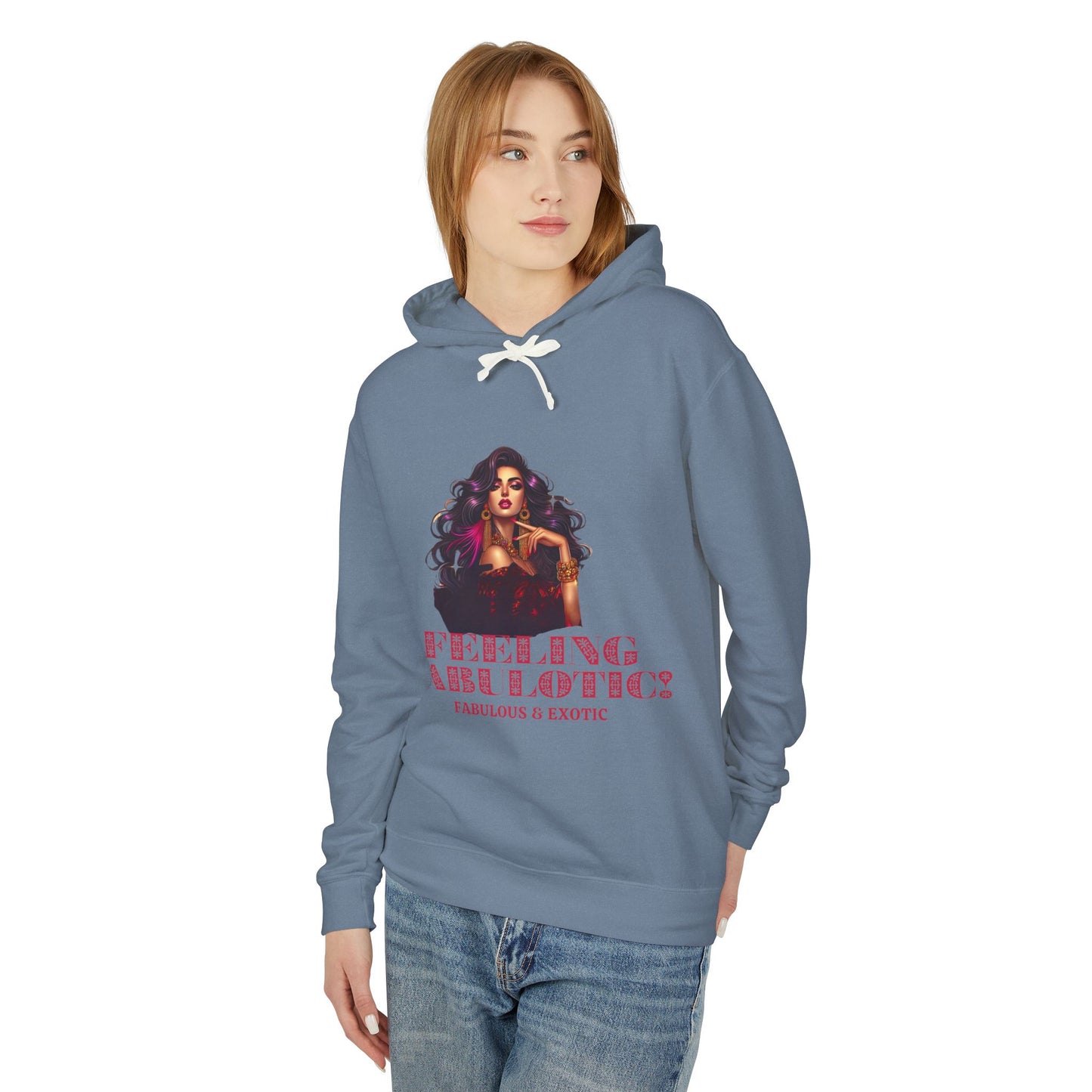 FEELING FABULOTIC 1- Unisex Lightweight Hooded Sweatshirt