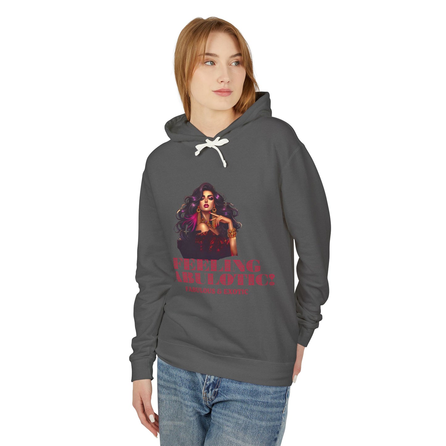 FEELING FABULOTIC 1- Unisex Lightweight Hooded Sweatshirt