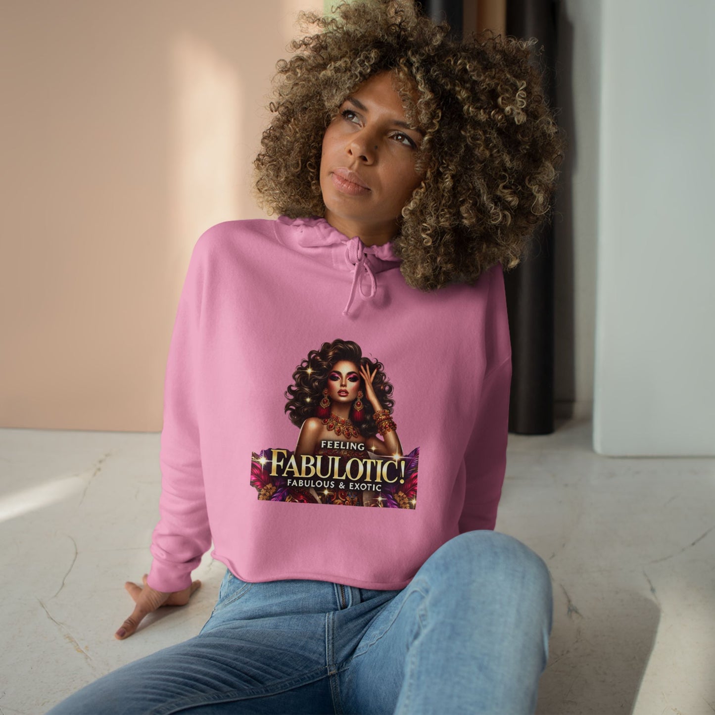 FEELING FABULOTIC - Crop Hoodie