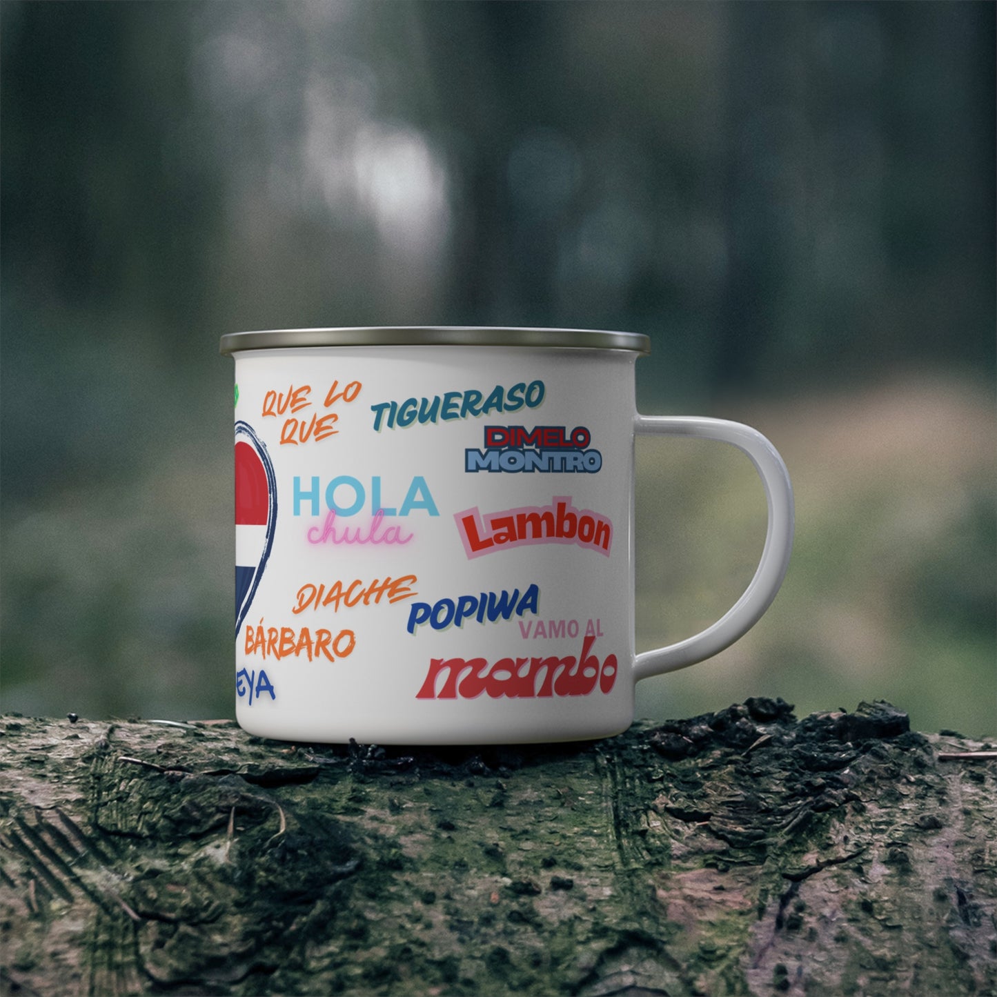 Quisqueya- Enamel Camping Mug