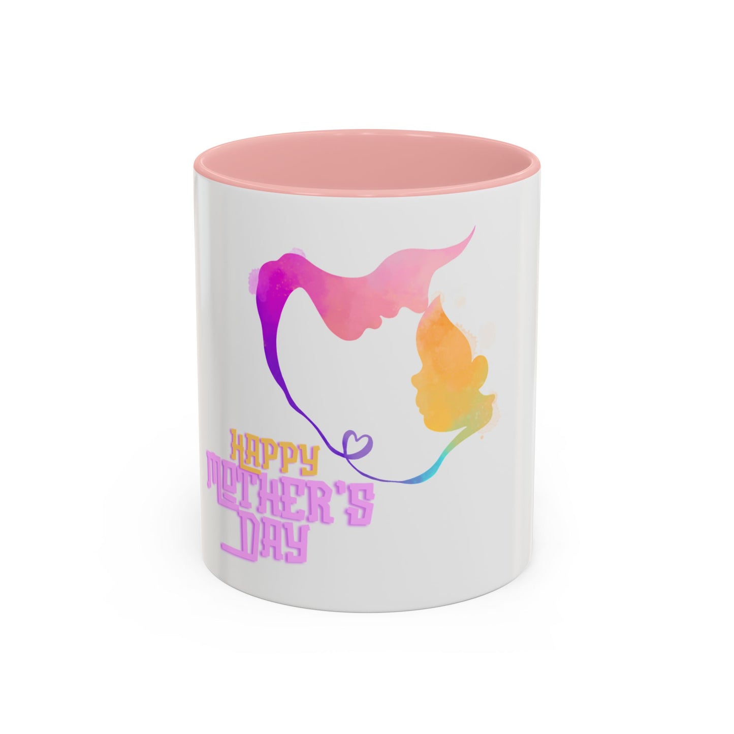 Happy Mother's Day Accent Coffee Mug - Perfect Gift for Mother's Day