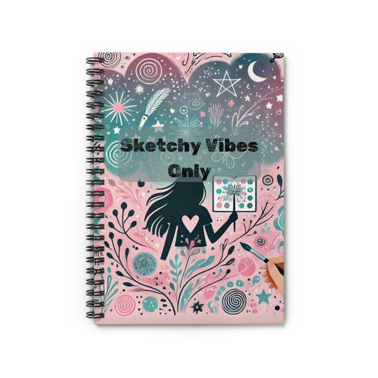 Sketchy Vibe - Spiral Notebook - Ruled Line