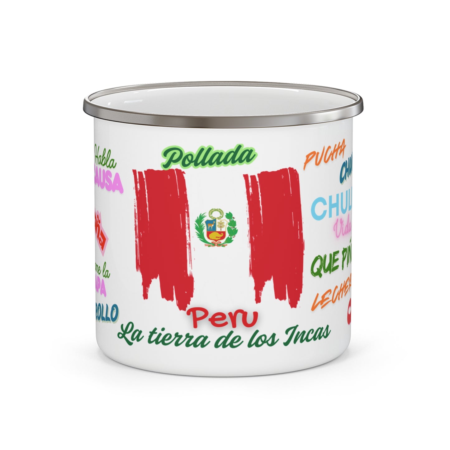 Peru la tierra de los Incas - Enamel Camping Mug