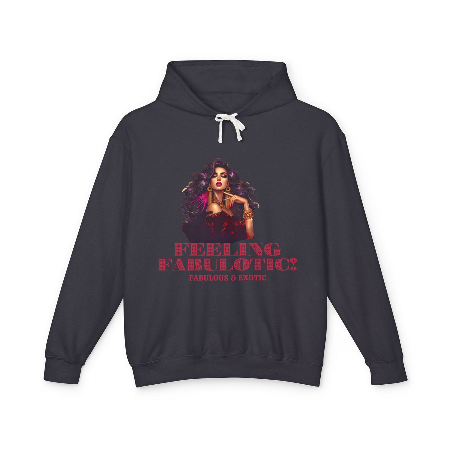 FEELING FABULOTIC 1- Unisex Lightweight Hooded Sweatshirt