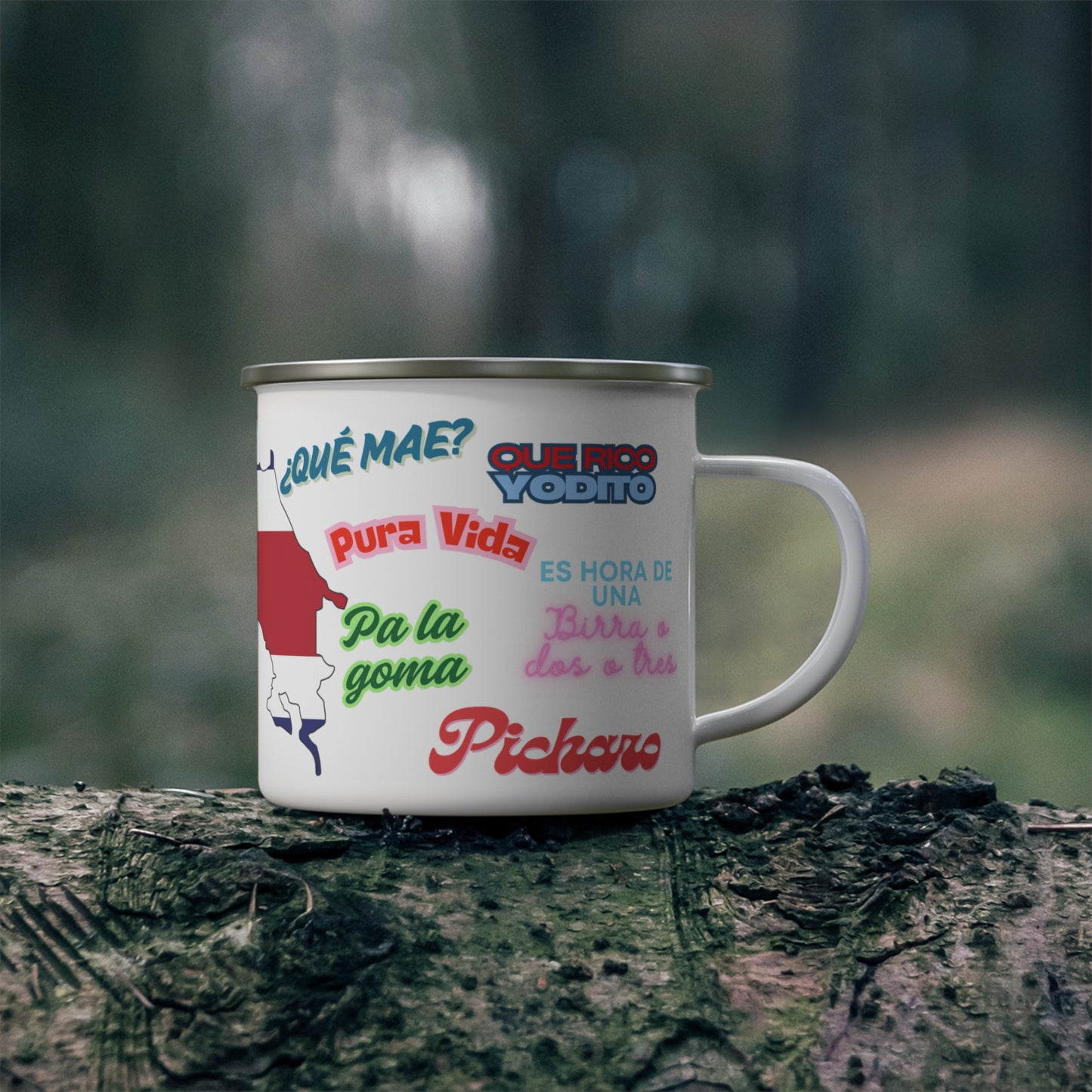 Costa Rica - Enamel Camping Mug