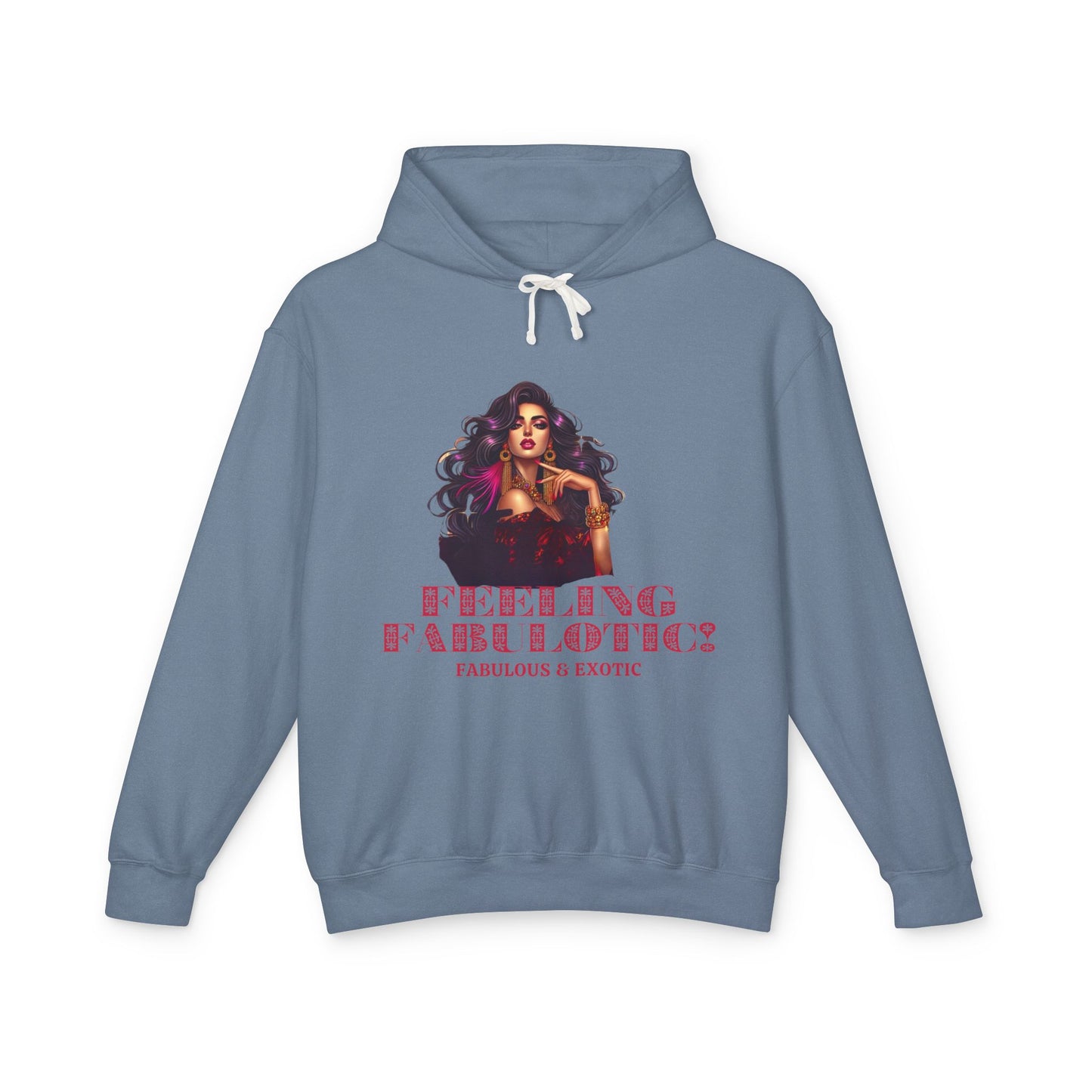 FEELING FABULOTIC 1- Unisex Lightweight Hooded Sweatshirt