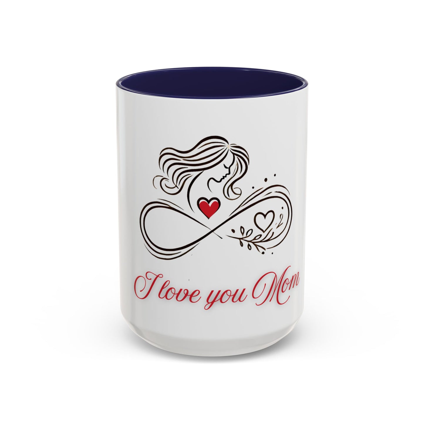 I Love You Mom Accent Coffee Mug - Perfect Gift for Mother's Day