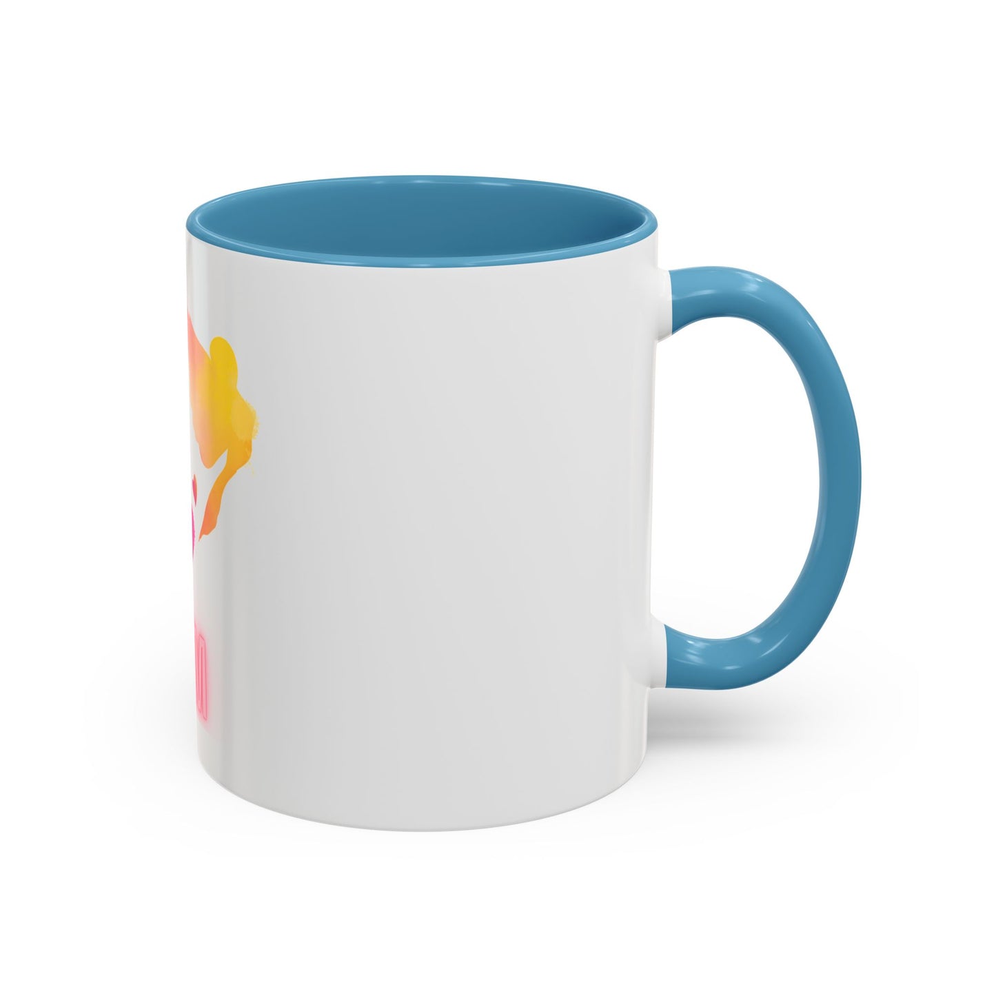 I Love you MOM Accent Coffee Mug - Perfect Gift for Mother's Day