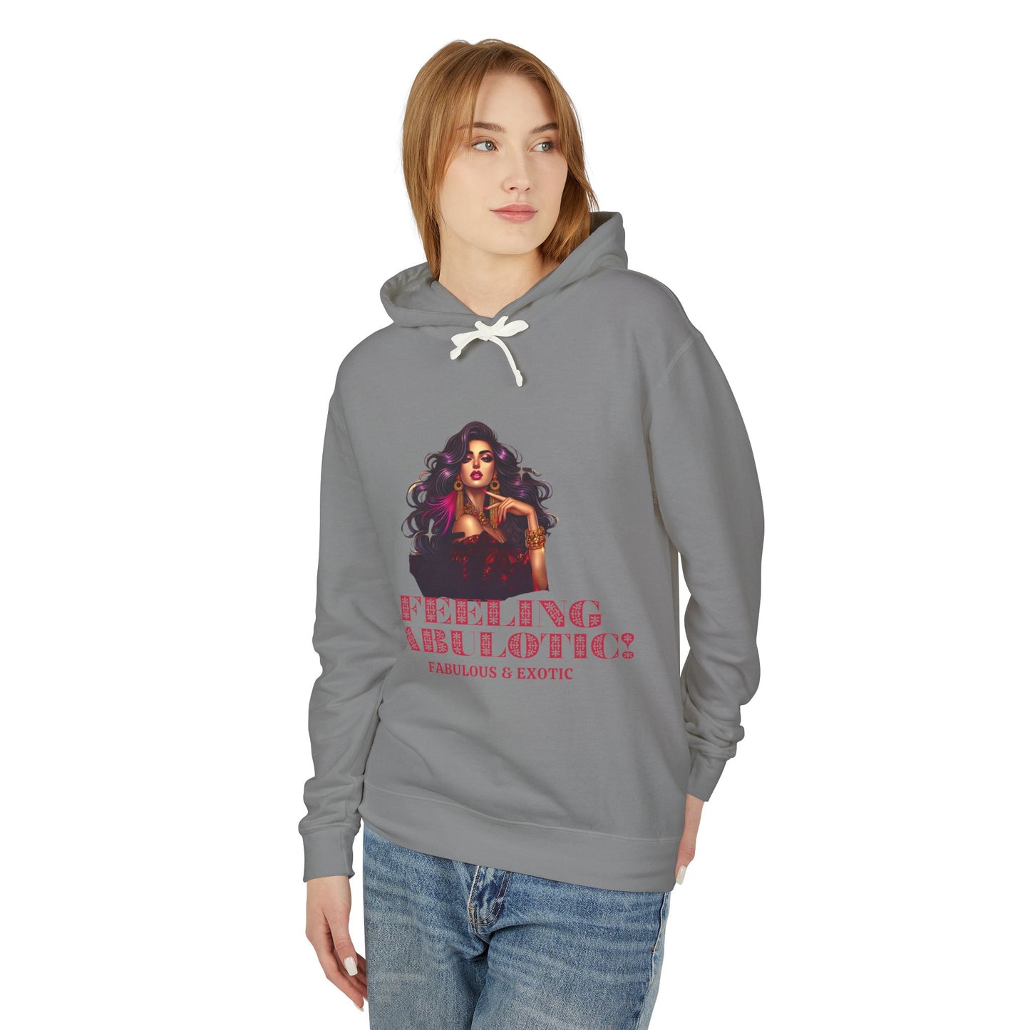 FEELING FABULOTIC 1- Unisex Lightweight Hooded Sweatshirt