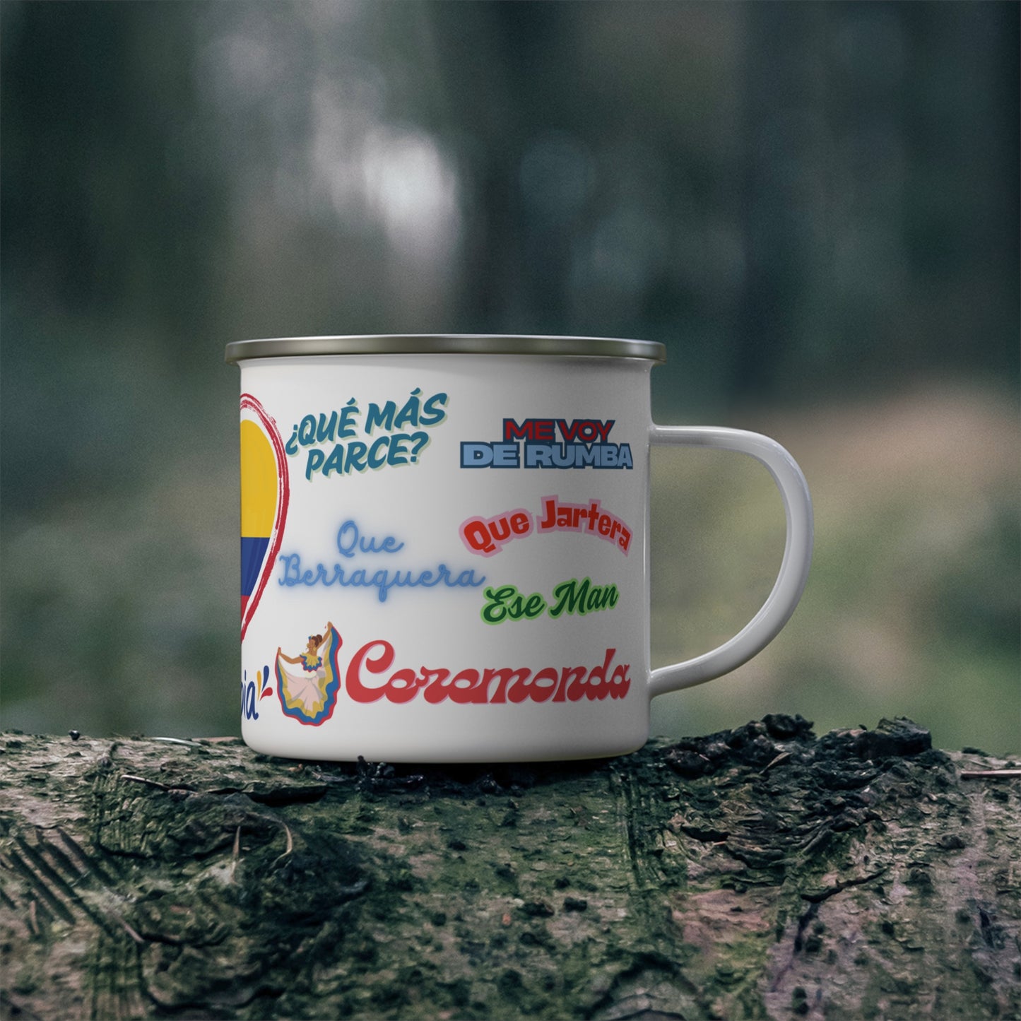 Colombia - Enamel Camping Mug