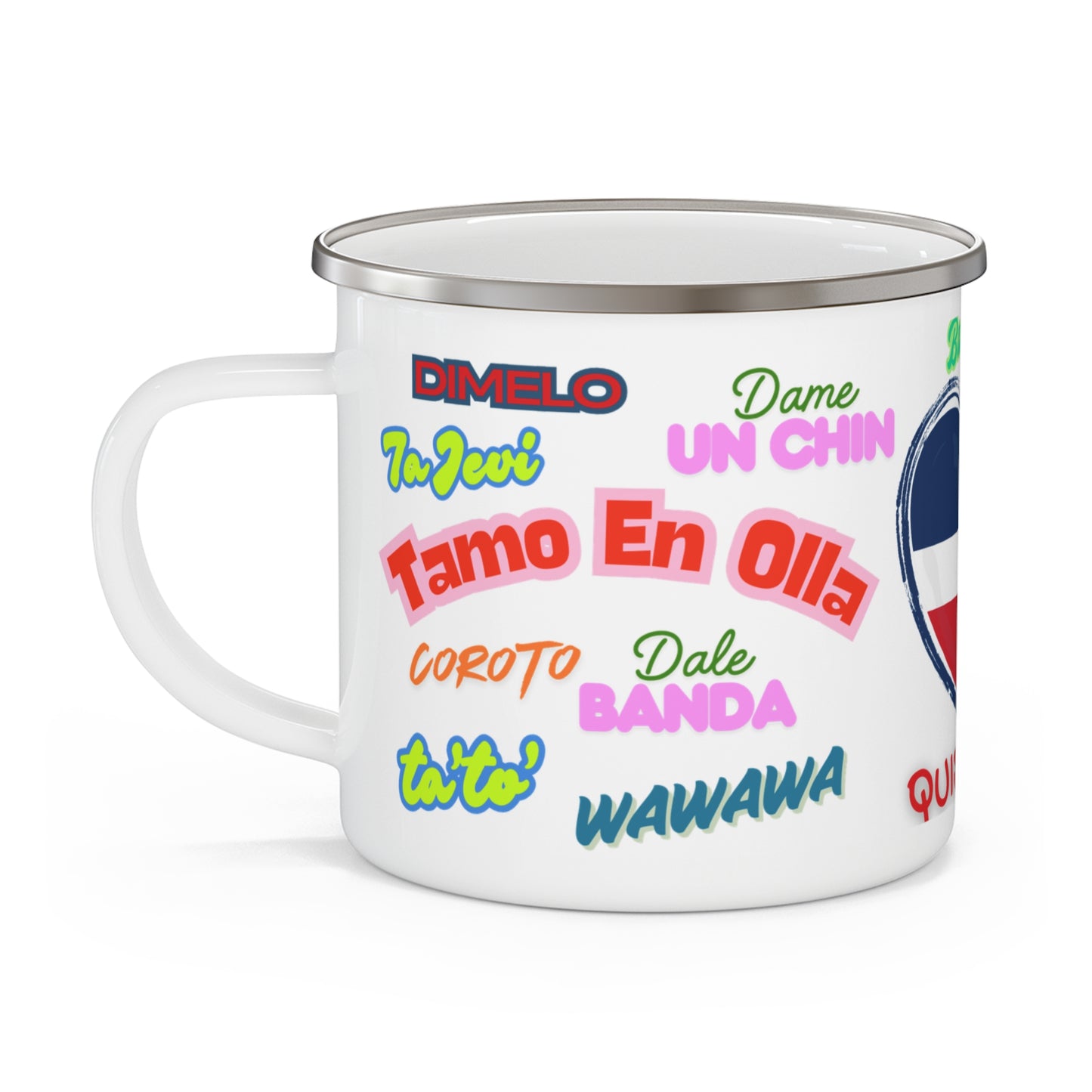 Quisqueya- Enamel Camping Mug