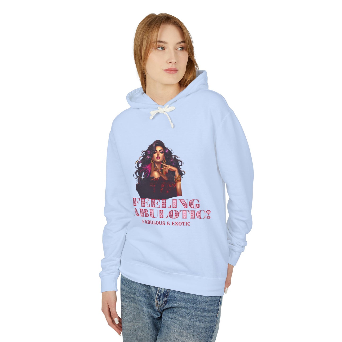 FEELING FABULOTIC 1- Unisex Lightweight Hooded Sweatshirt