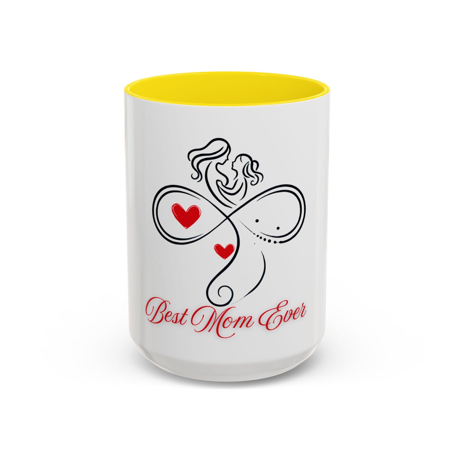 Best Mom Ever Accent Coffee Mug - Perfect Gift for Mother's Day