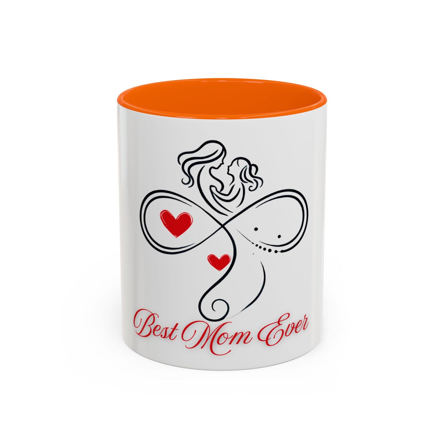 Best Mom Ever Accent Coffee Mug - Perfect Gift for Mother's Day