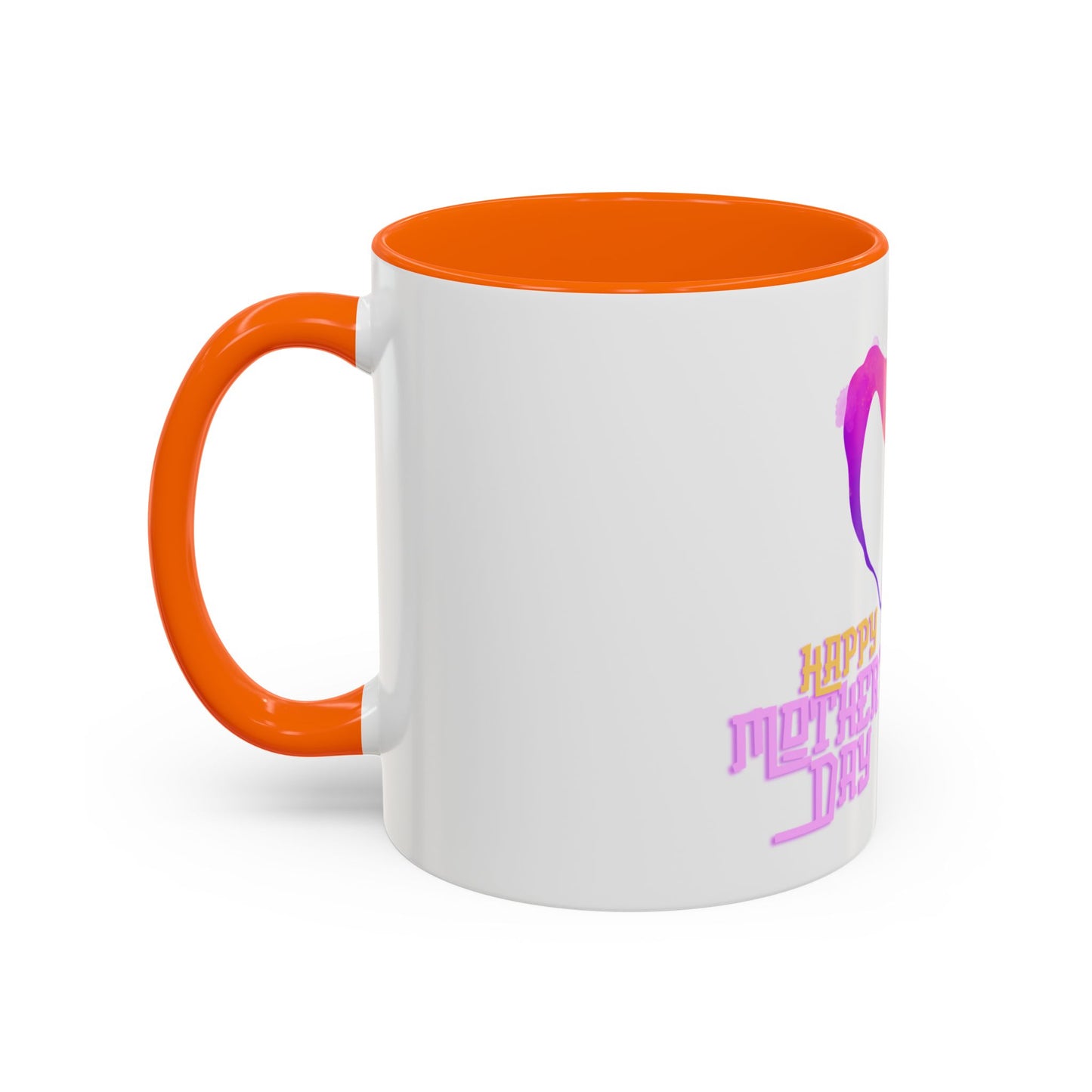 Happy Mother's Day Accent Coffee Mug - Perfect Gift for Mother's Day