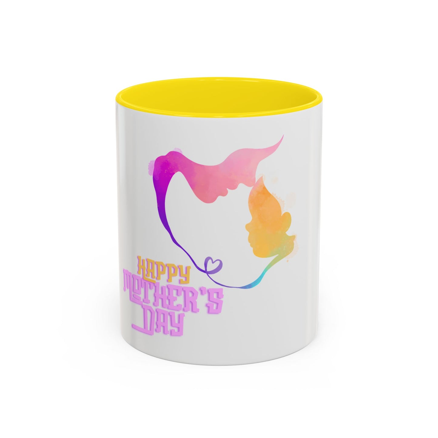 Happy Mother's Day Accent Coffee Mug - Perfect Gift for Mother's Day