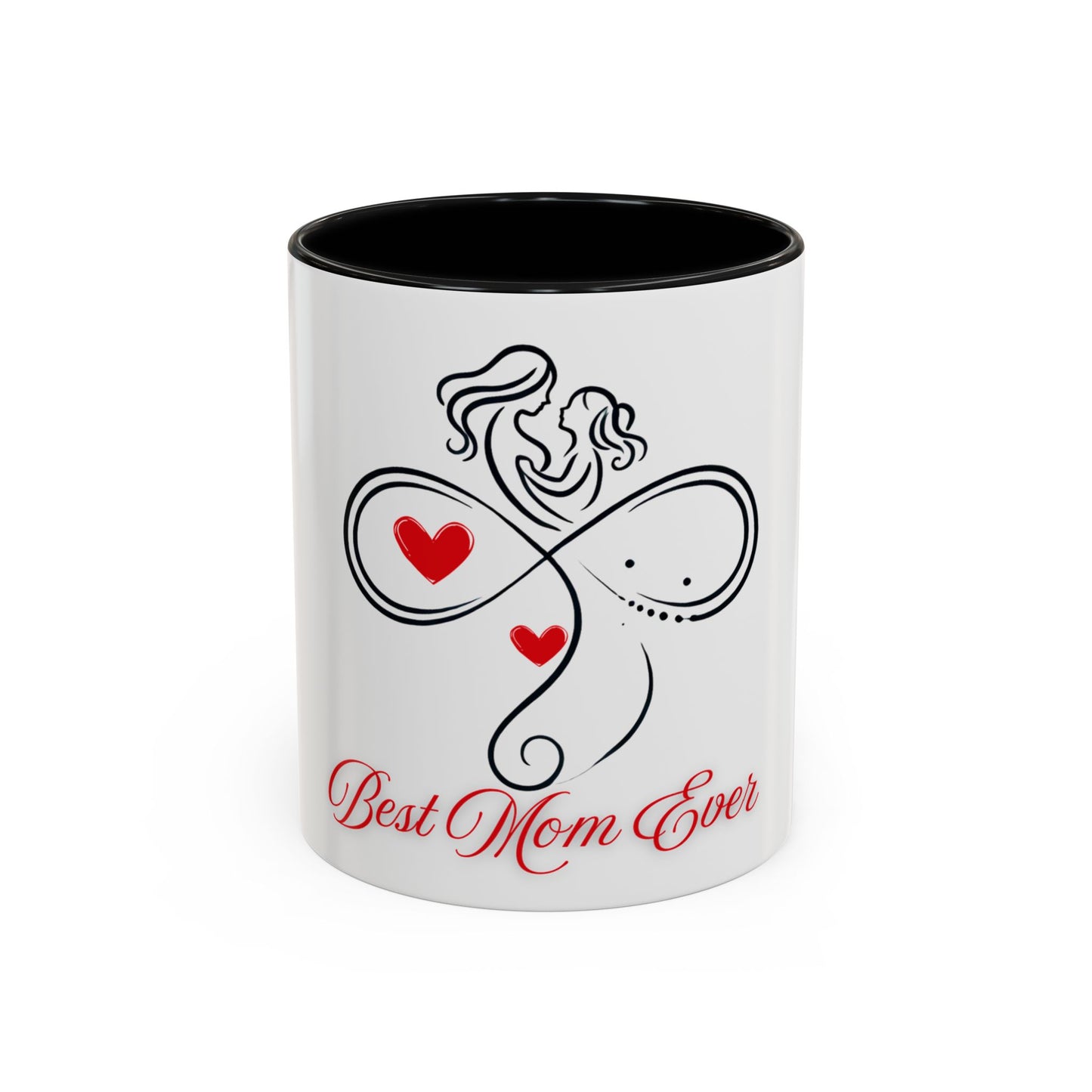 Best Mom Ever Accent Coffee Mug - Perfect Gift for Mother's Day