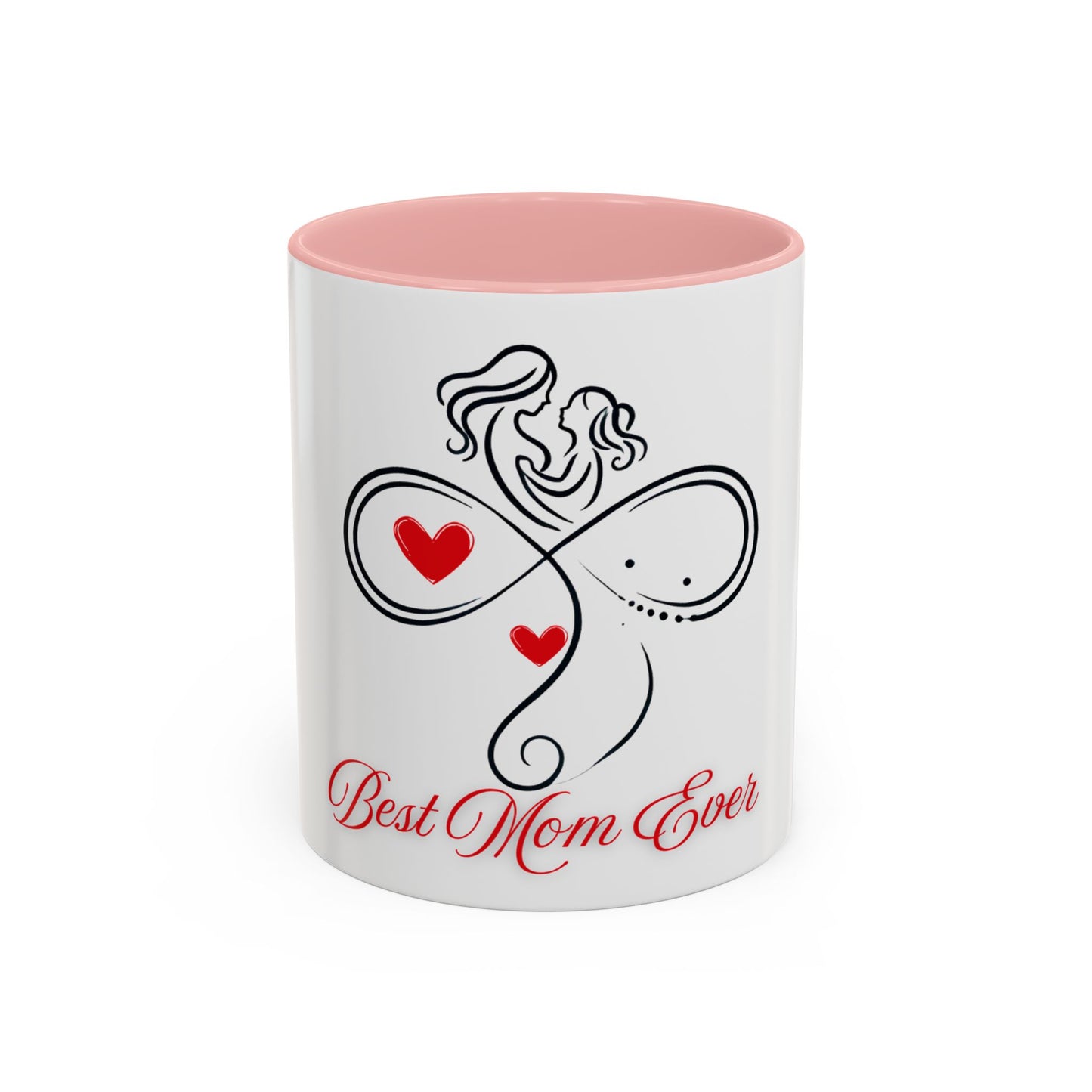 Best Mom Ever Accent Coffee Mug - Perfect Gift for Mother's Day