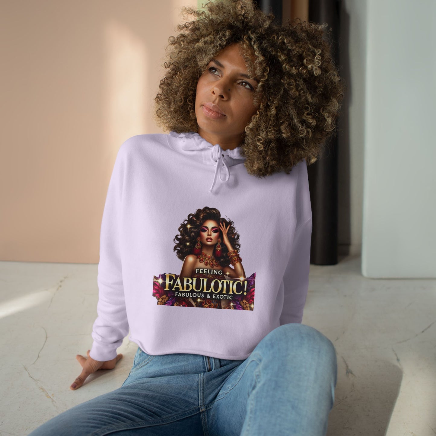 FEELING FABULOTIC - Crop Hoodie