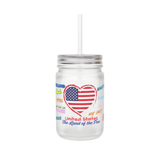 United State Land of the Free - Mason Jar