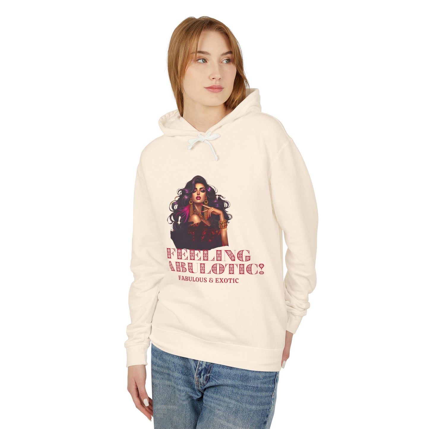 FEELING FABULOTIC 1- Unisex Lightweight Hooded Sweatshirt