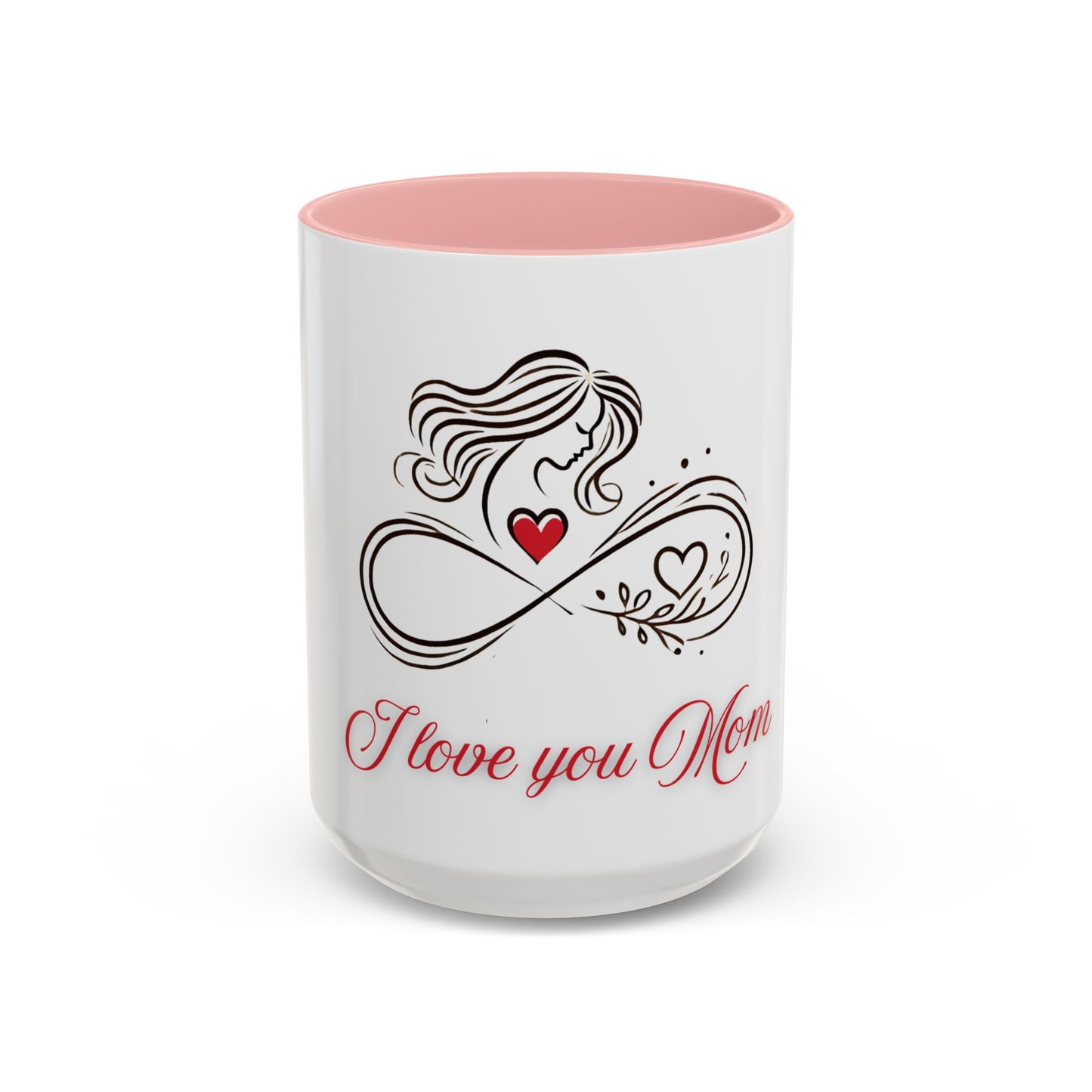 I Love You Mom Accent Coffee Mug - Perfect Gift for Mother's Day