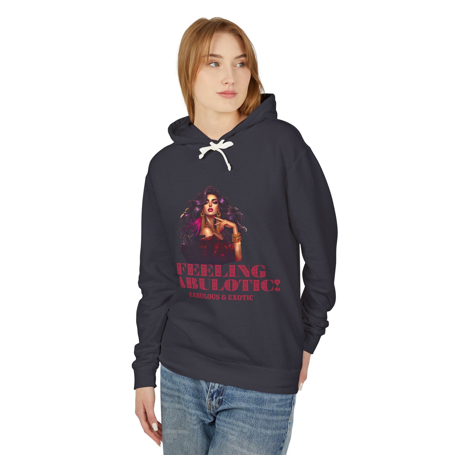 FEELING FABULOTIC 1- Unisex Lightweight Hooded Sweatshirt