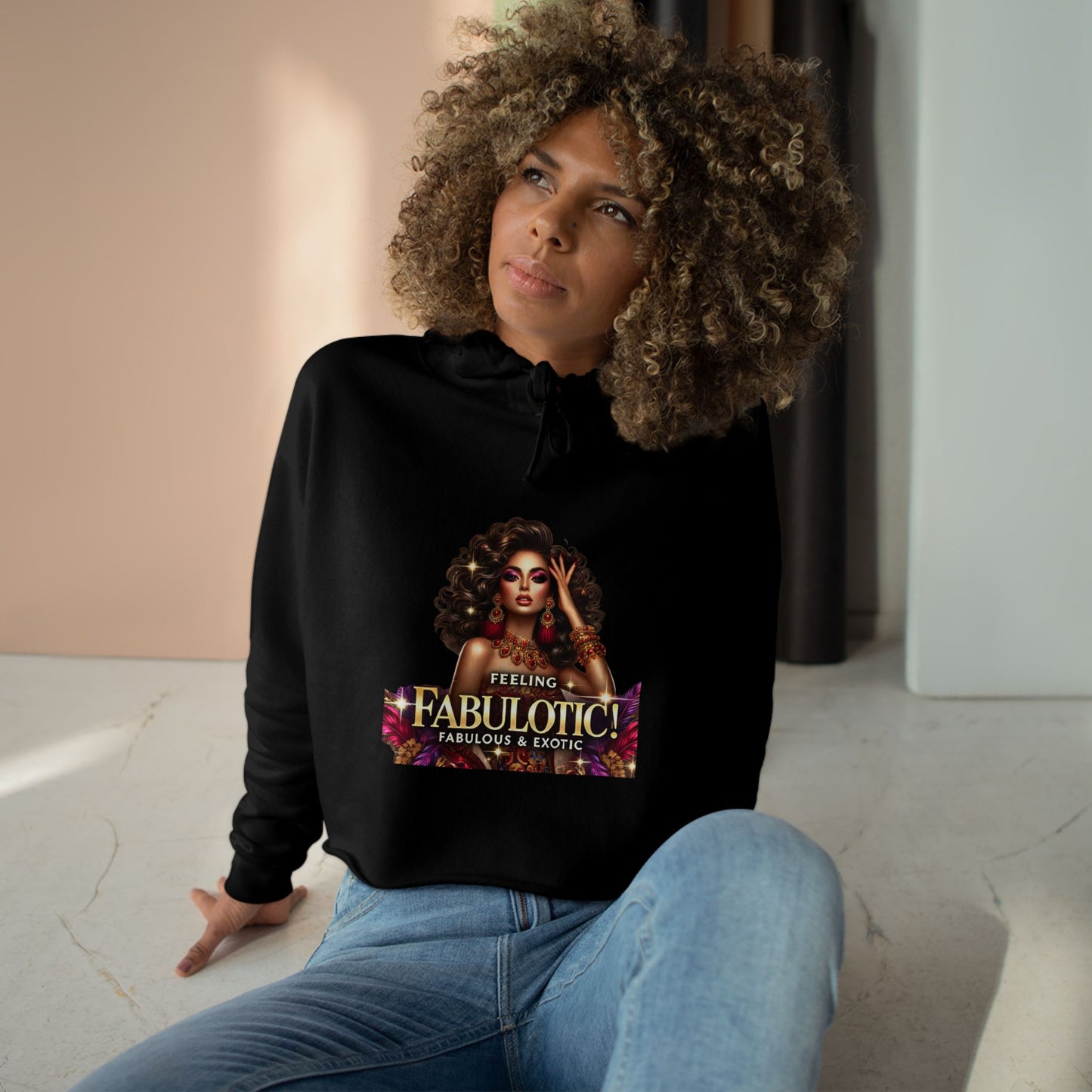 FEELING FABULOTIC - Crop Hoodie