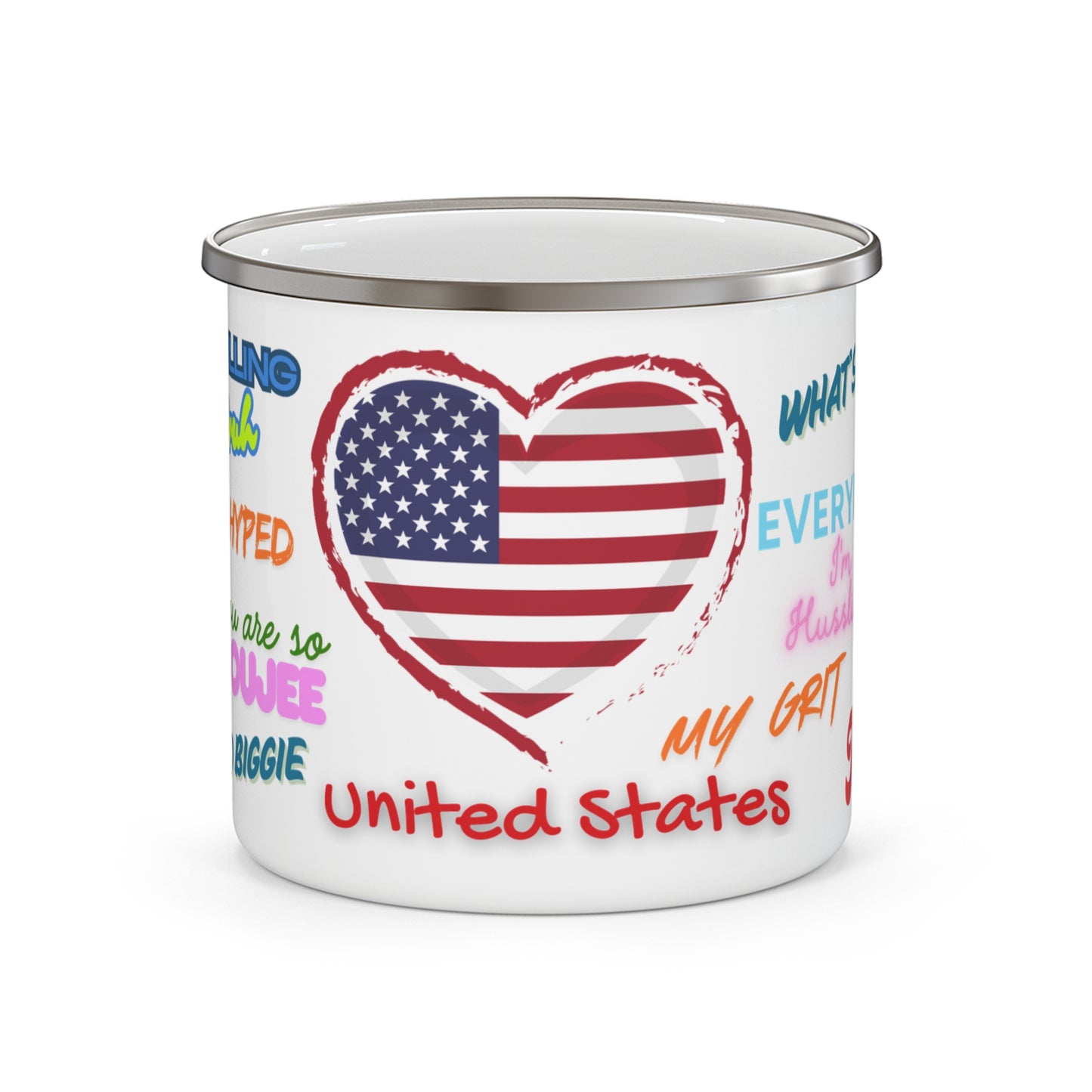 United States- Enamel Camping Mug