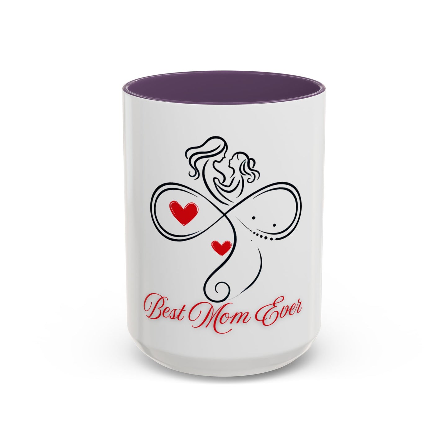 Best Mom Ever Accent Coffee Mug - Perfect Gift for Mother's Day