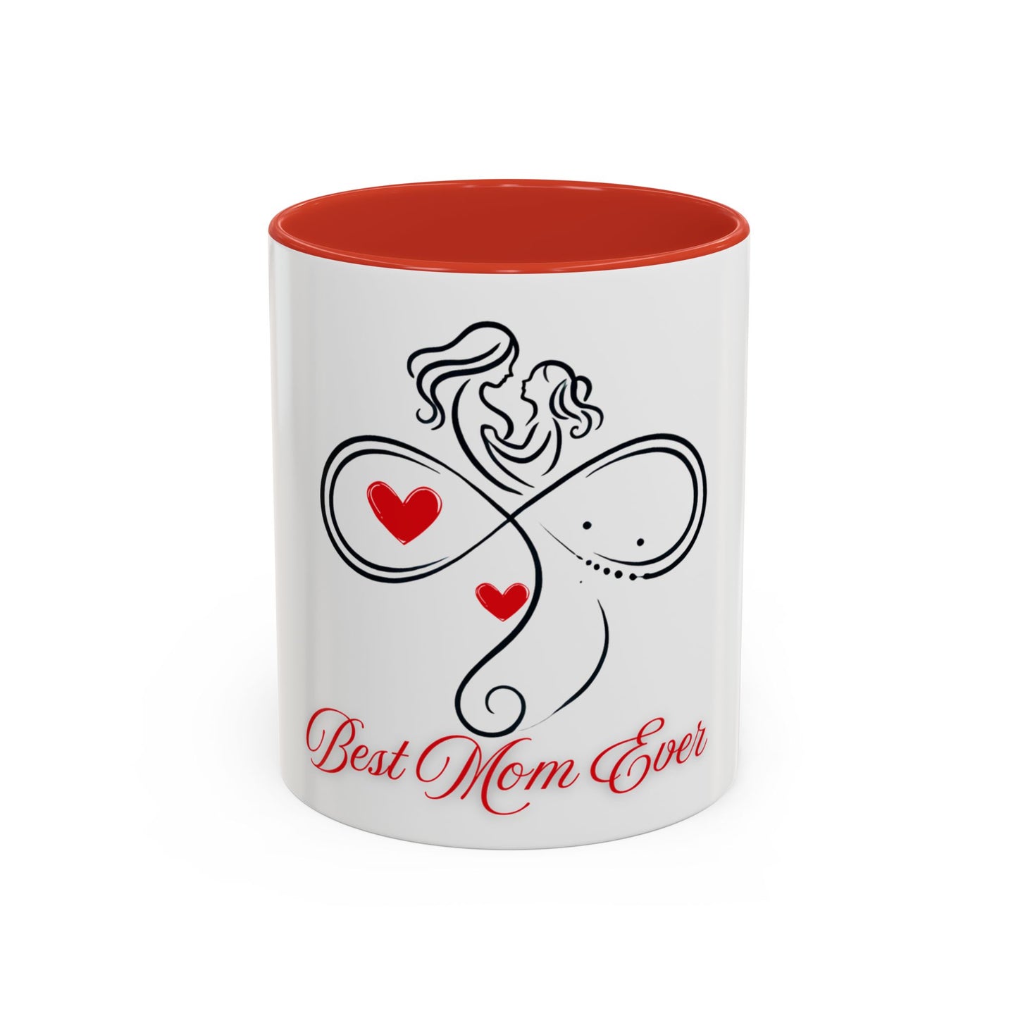 Best Mom Ever Accent Coffee Mug - Perfect Gift for Mother's Day