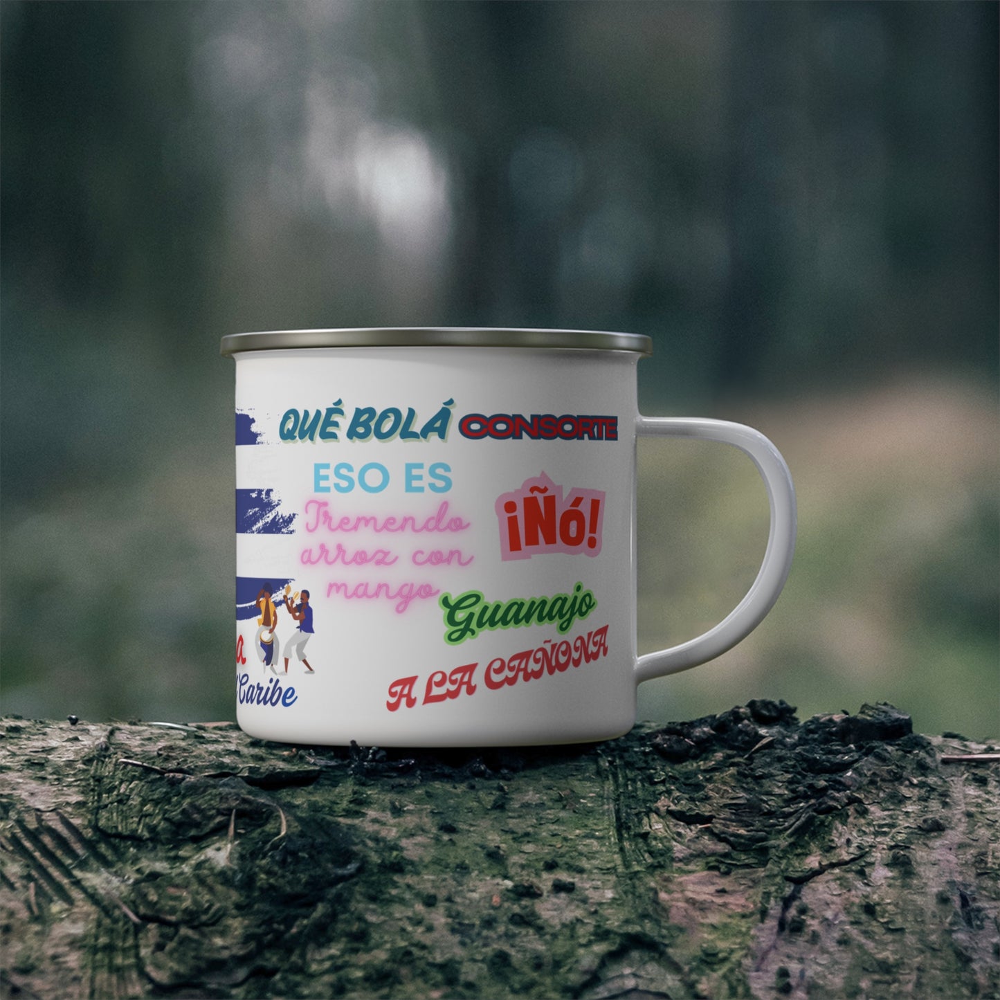 Cuba La Perla del Caribe - Enamel Camping Mug